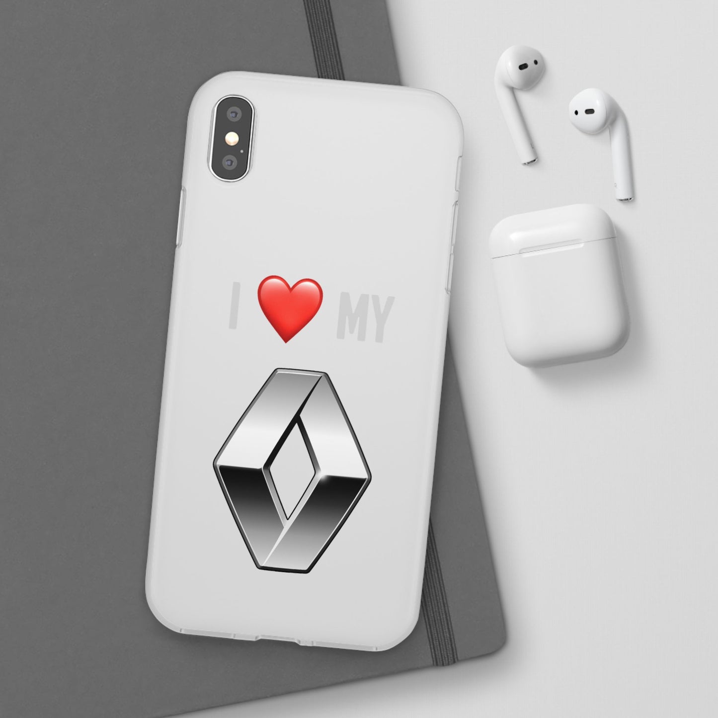 Renault Phone Case - Flexible And Frosted TPU Plastic I Love My Renault Phone Case