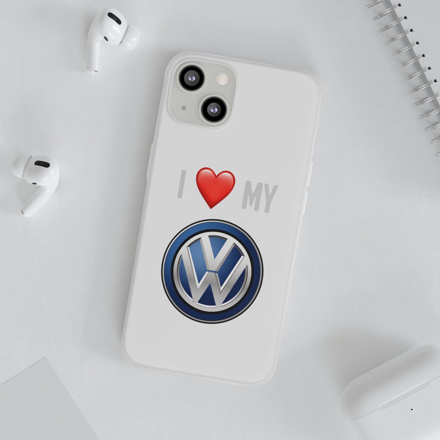 Volkswagen Phone Case - Flexible And Frosted TPU Plastic I Love My Volkswagen Phone Case
