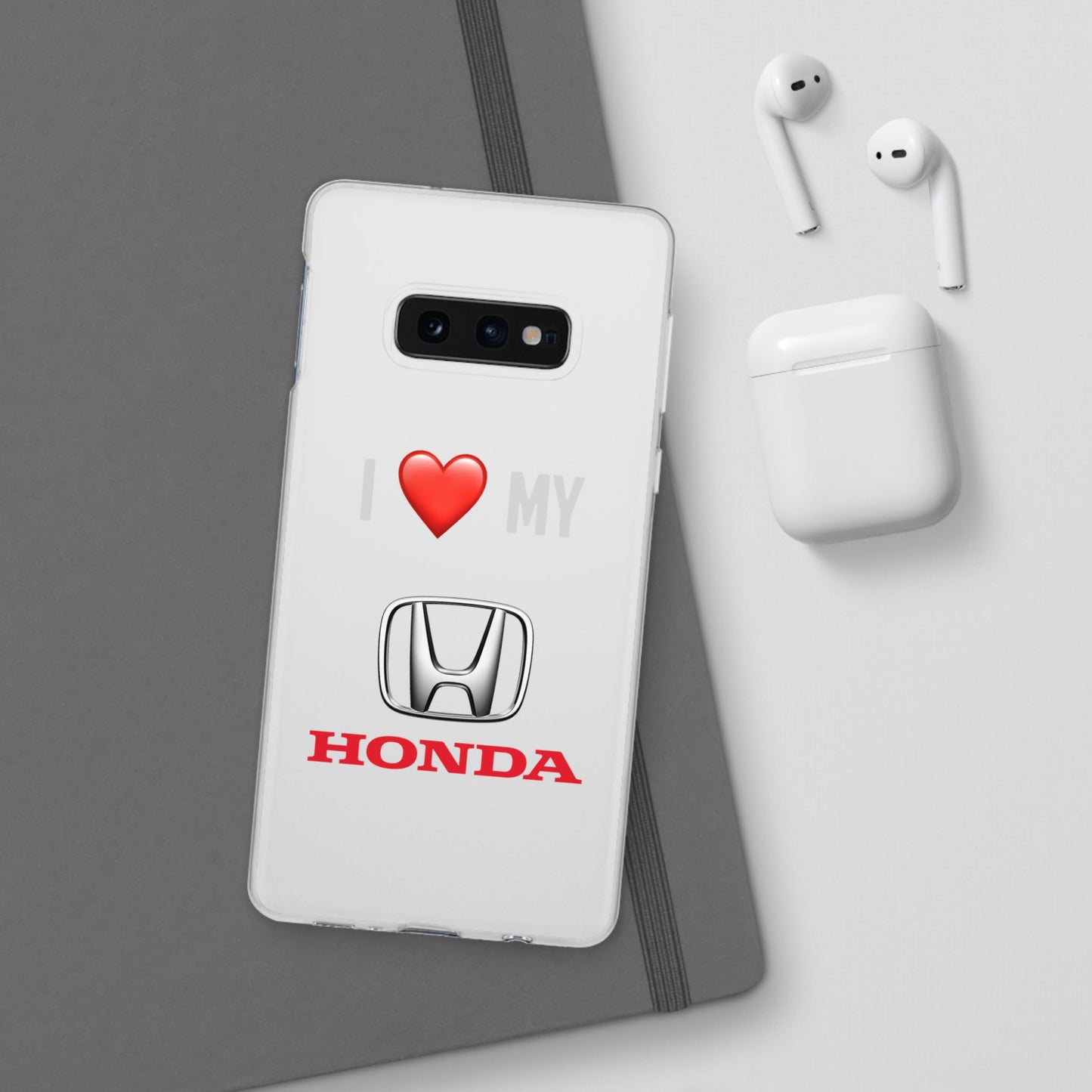 Honda Phone Case - Flexible And Frosted TPU Plastic I Love My Honda Phone Case
