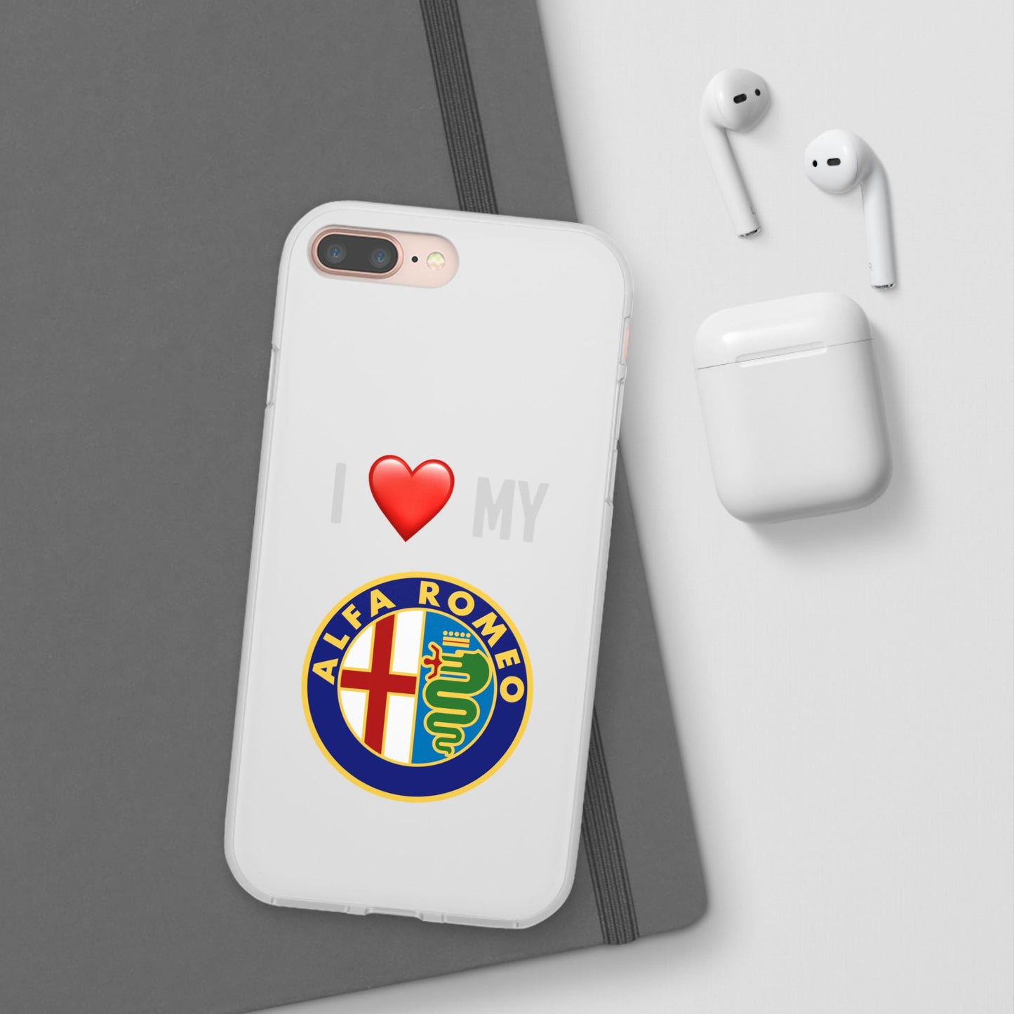 Alfa Romeo Phone Case - Flexible And Frosted TPU Plastic I Love My Alfa Romeo Phone Case