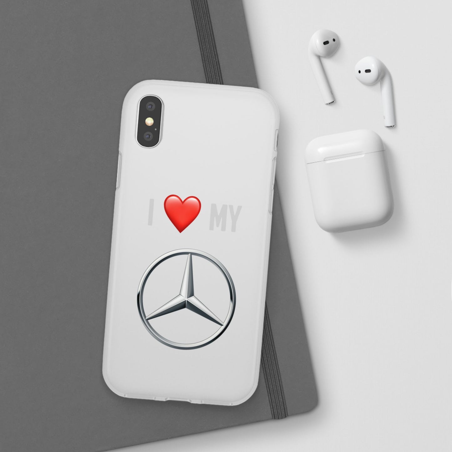 Mercedes Phone Case - Flexible And Frosted TPU Plastic I Love My Mercedes Phone Case