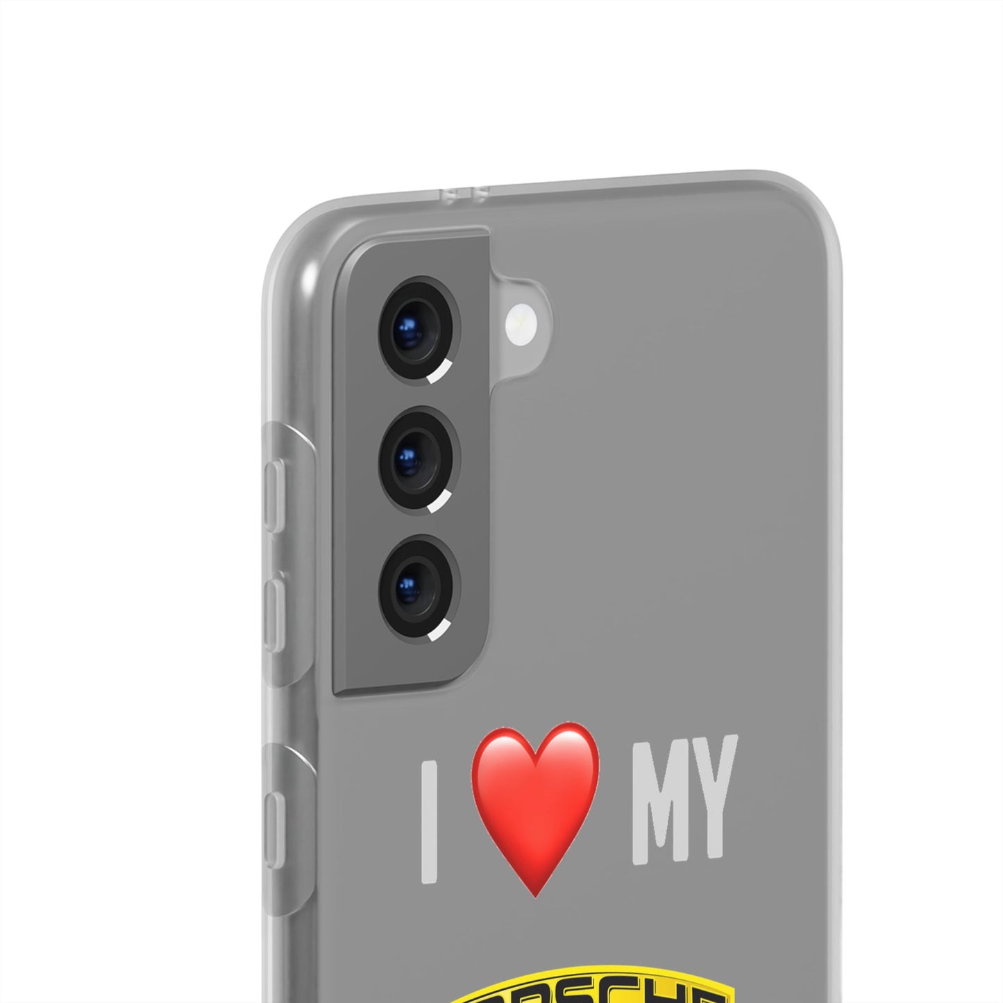 Porsche Phone Case - Flexible And Frosted TPU Plastic I Love My Porsche Phone Case