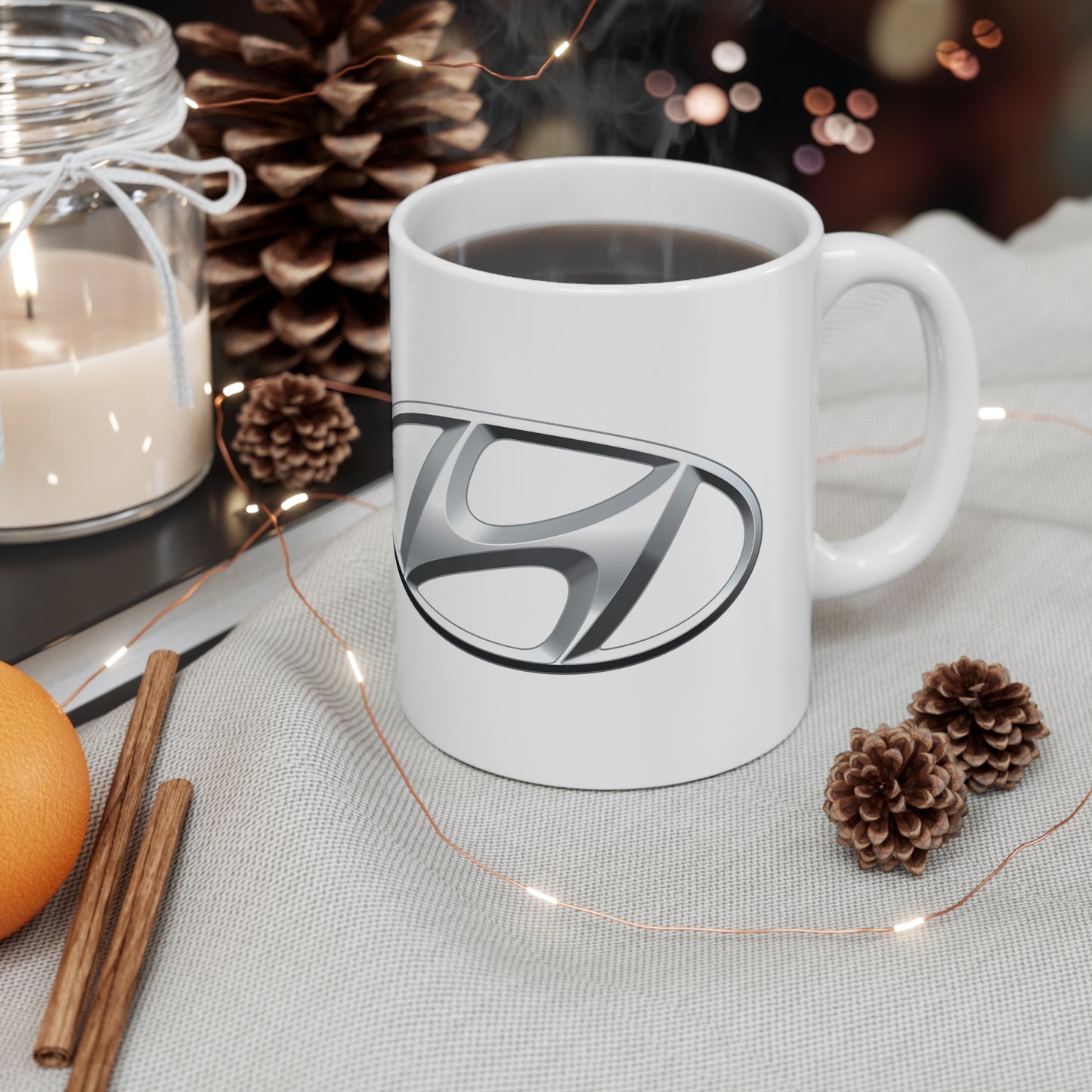 Hyundai  - I Love my Hyundai White Ceramic Coffee Cup 11oz, 15oz