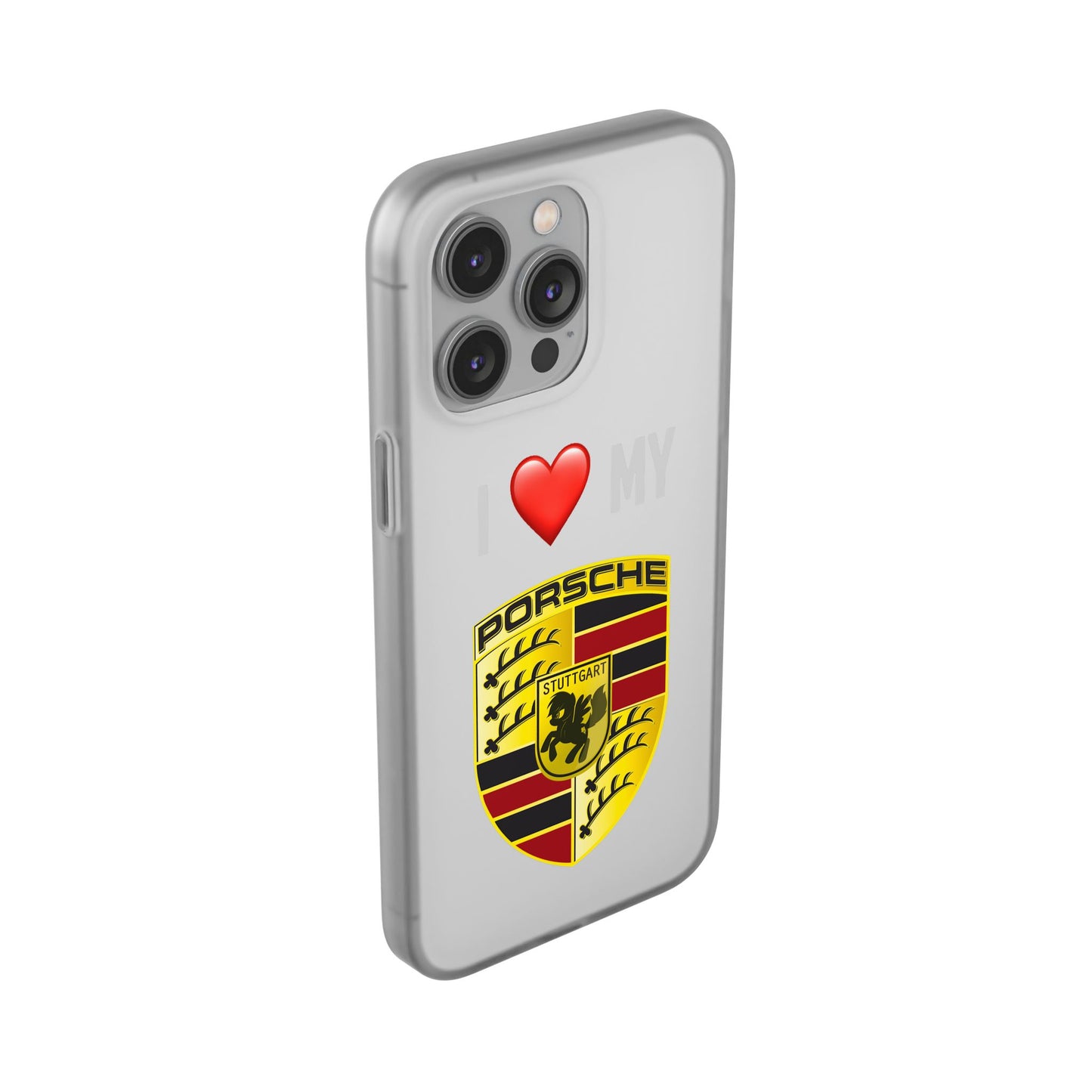 Porsche Phone Case - Flexible And Frosted TPU Plastic I Love My Porsche Phone Case