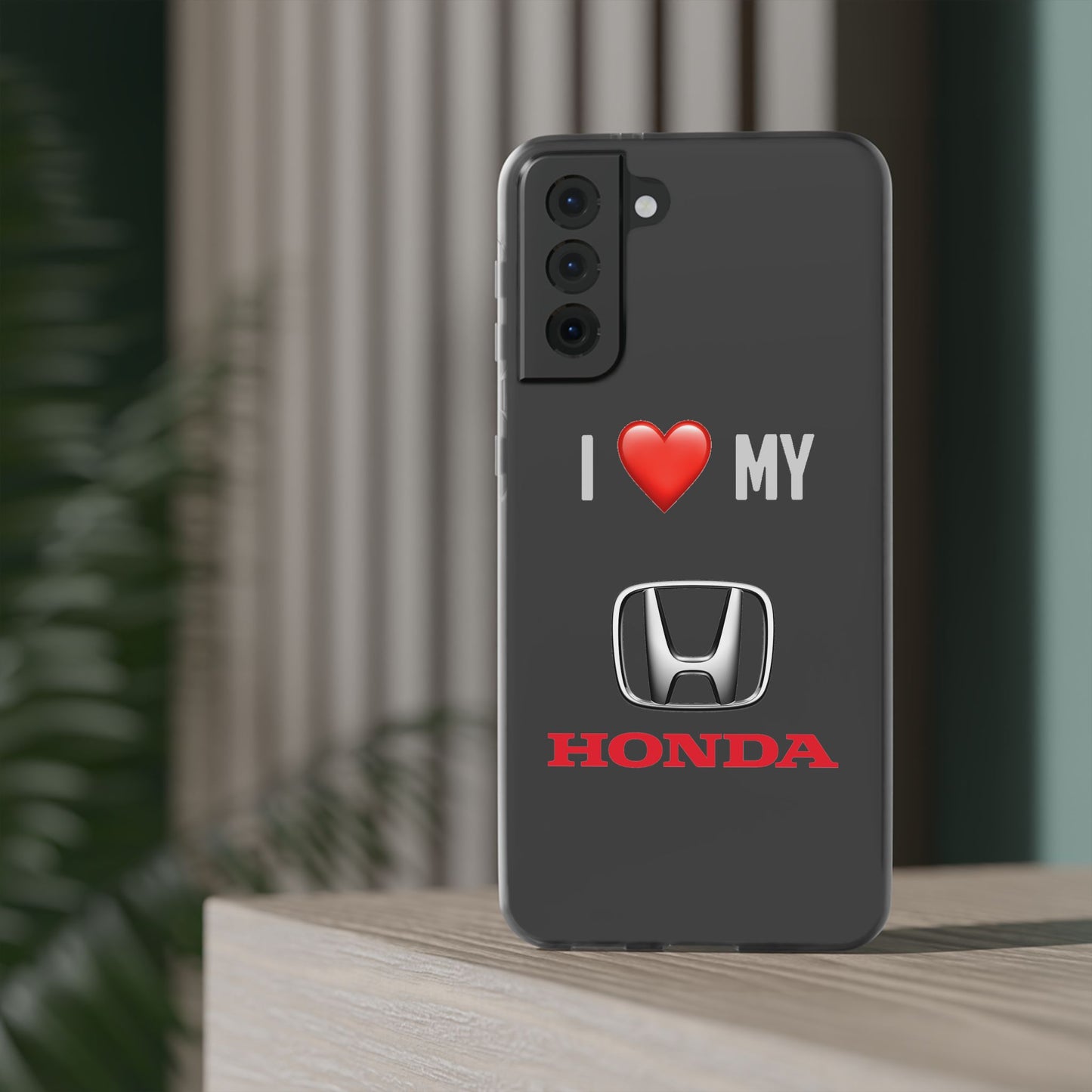 Honda Phone Case - Flexible And Frosted TPU Plastic I Love My Honda Phone Case