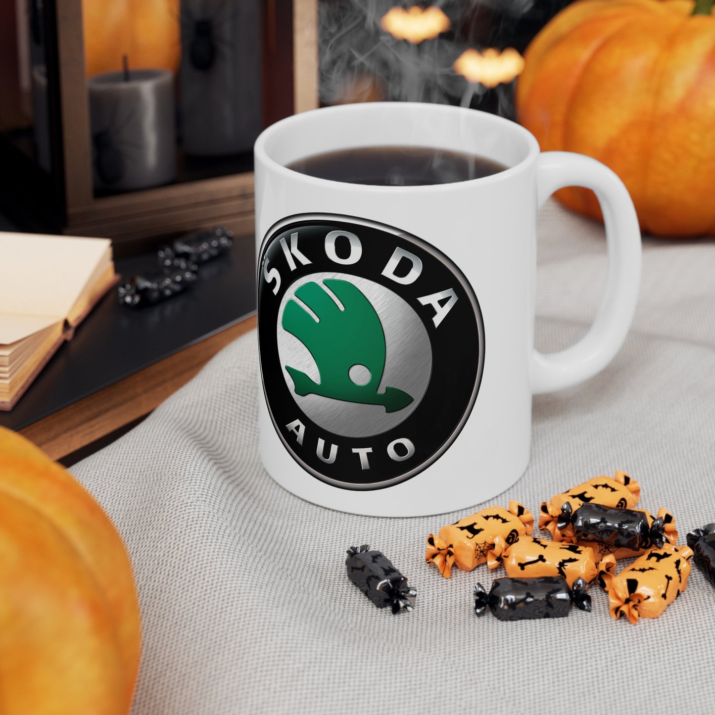 Skoda  - I Love my Skoda White Ceramic Coffee Cup 11oz, 15oz