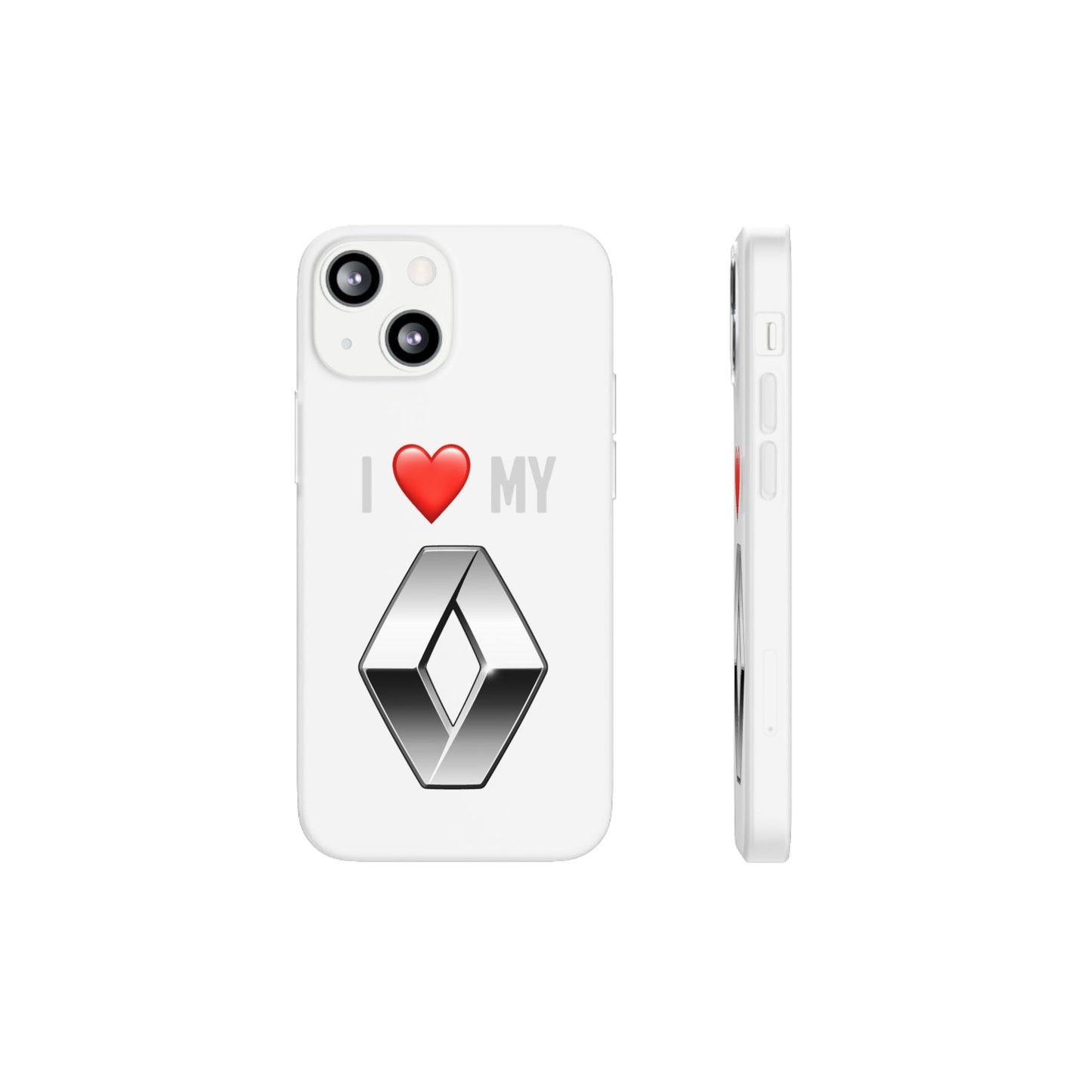 Renault Phone Case - Flexible And Frosted TPU Plastic I Love My Renault Phone Case