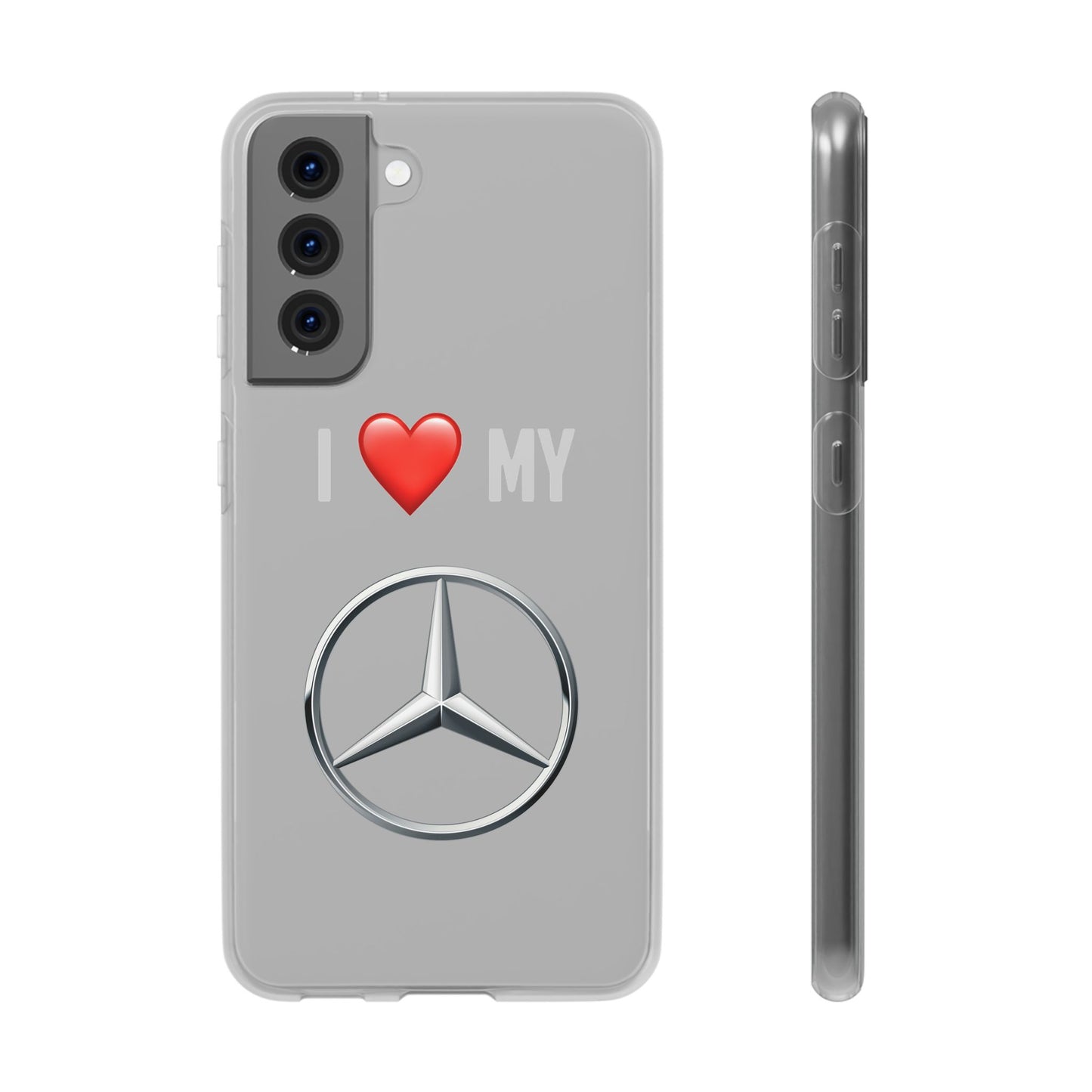 Mercedes Phone Case - Flexible And Frosted TPU Plastic I Love My Mercedes Phone Case