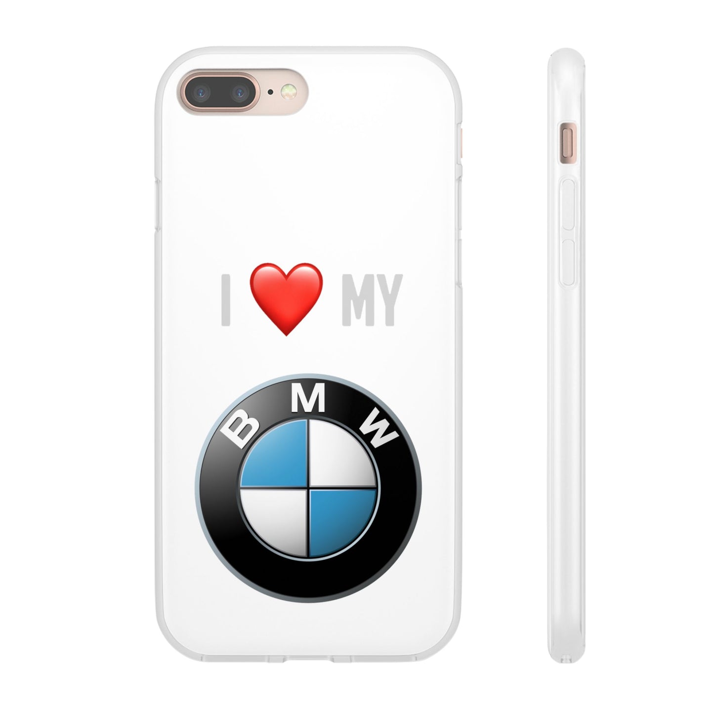 BMW Phone Case - Flexible And Frosted TPU Plastic I Love My BMW Phone Case
