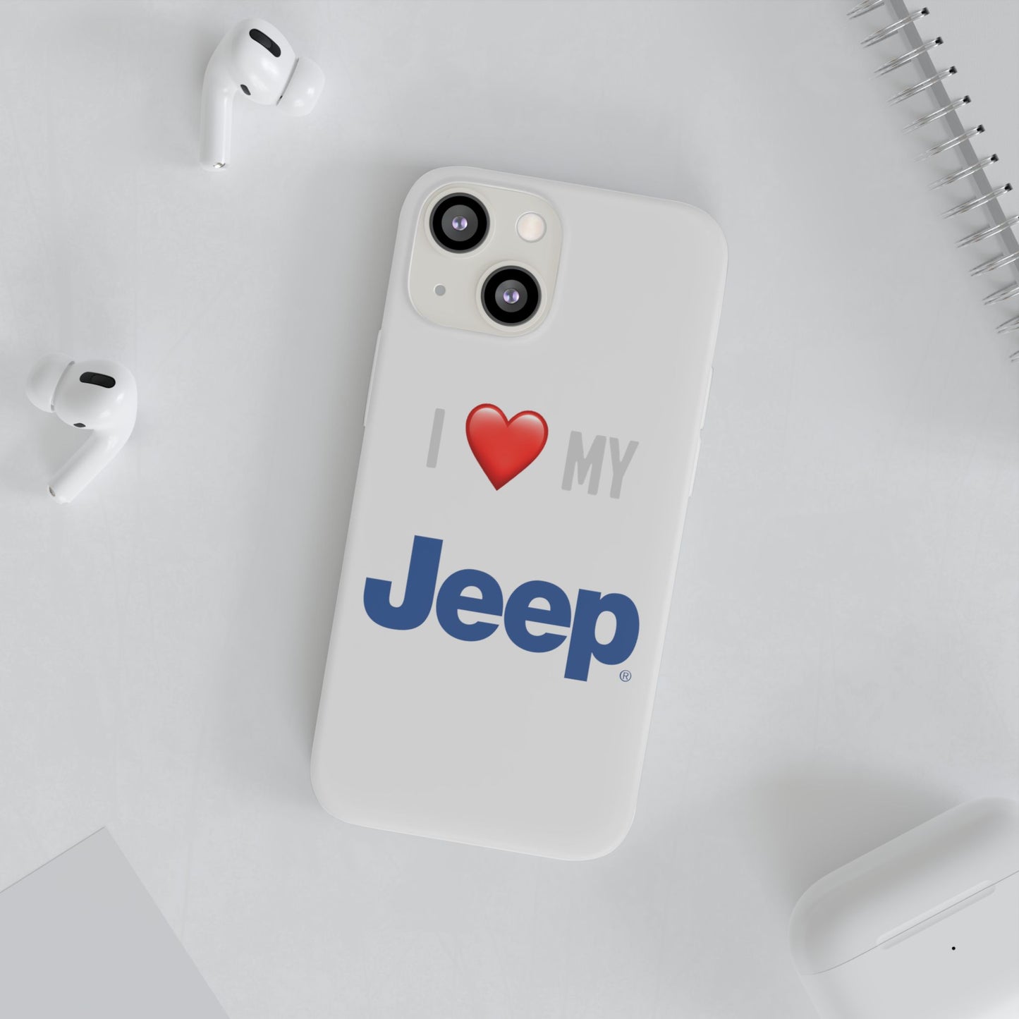Jeep Phone Case - Flexible And Frosted TPU Plastic I Love My Jeep Phone Case