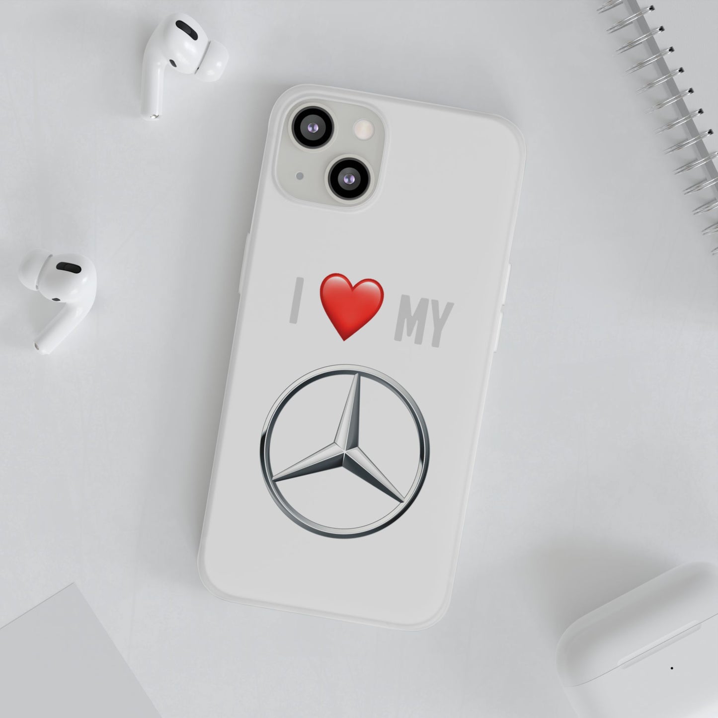 Mercedes Phone Case - Flexible And Frosted TPU Plastic I Love My Mercedes Phone Case