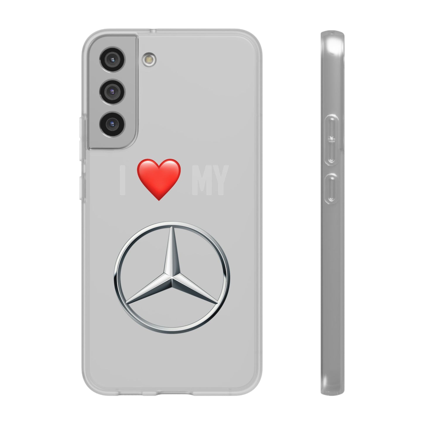 Mercedes Phone Case - Flexible And Frosted TPU Plastic I Love My Mercedes Phone Case