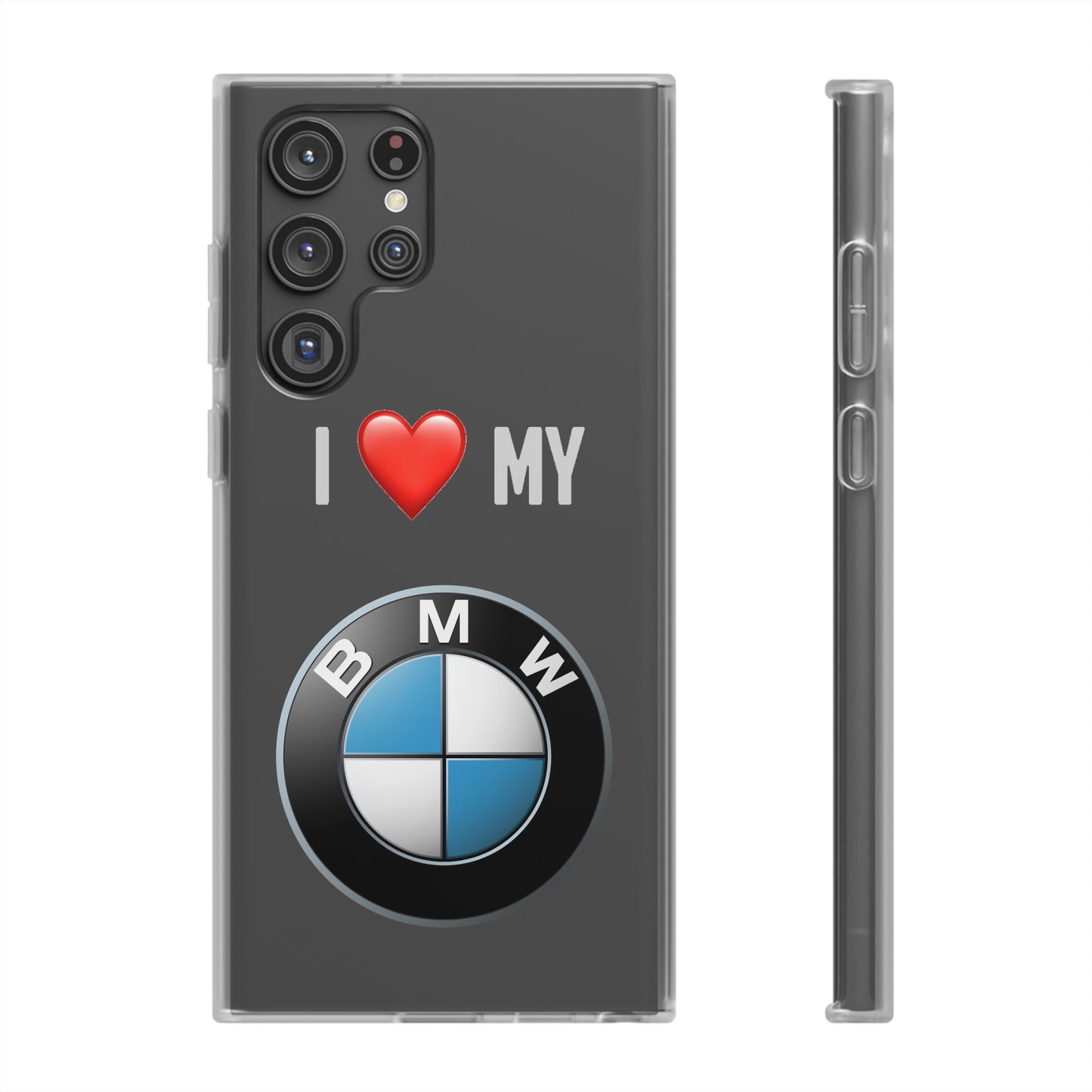 BMW Phone Case - Flexible And Frosted TPU Plastic I Love My BMW Phone Case