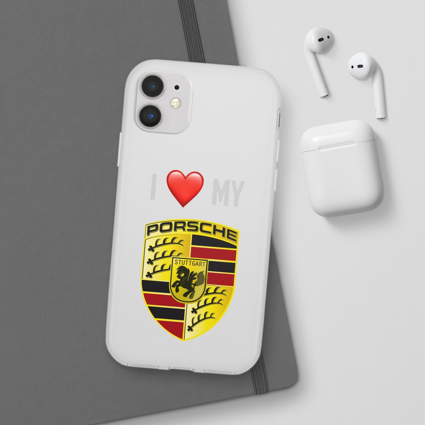Porsche Phone Case - Flexible And Frosted TPU Plastic I Love My Porsche Phone Case
