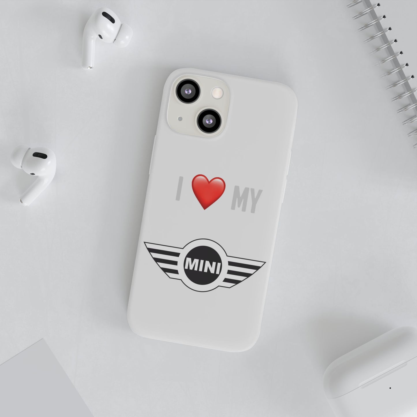 Mini Phone Case - Flexible And Frosted TPU Plastic I Love My Mini Phone Case
