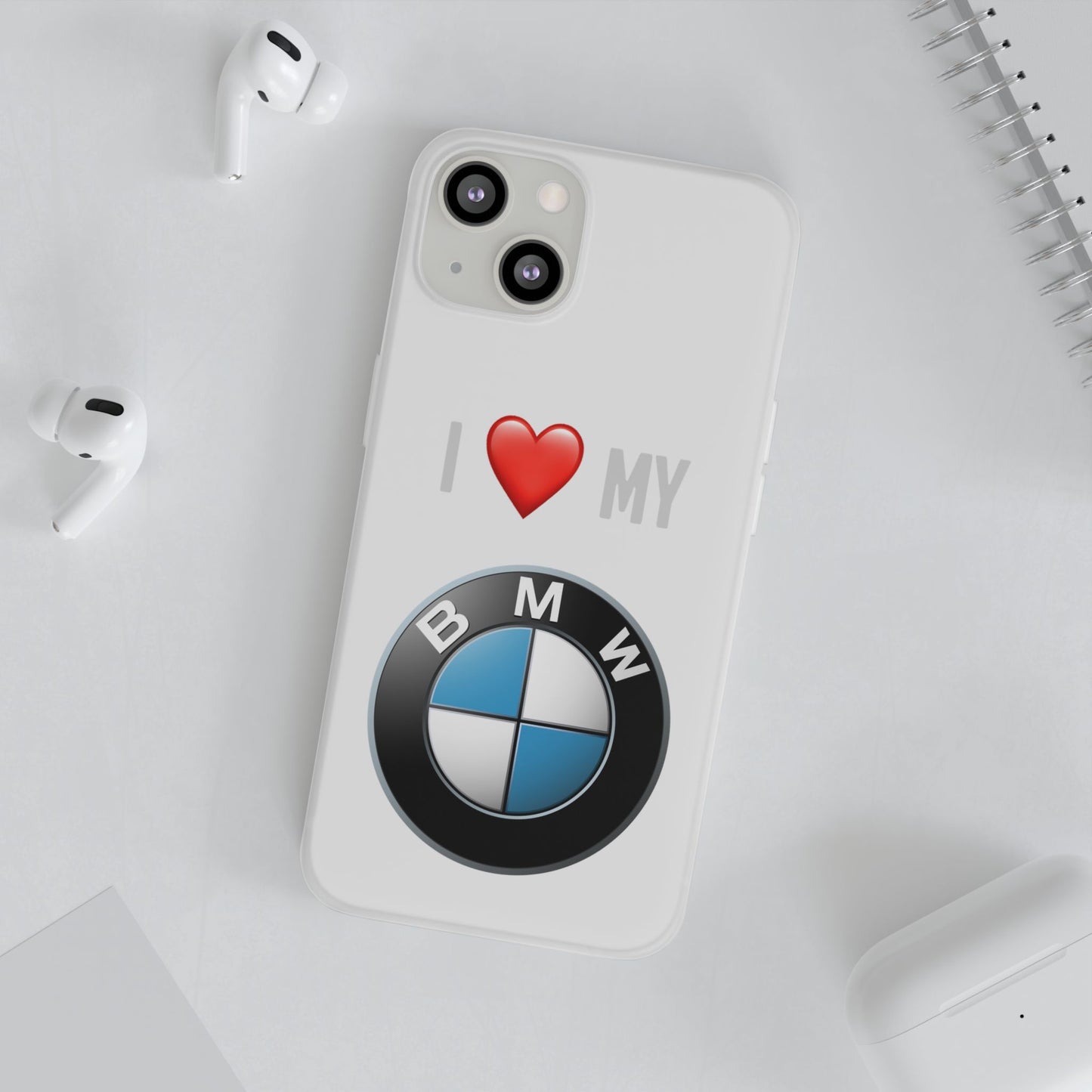 BMW Phone Case - Flexible And Frosted TPU Plastic I Love My BMW Phone Case