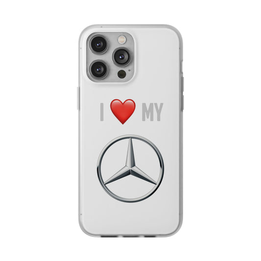 Mercedes Phone Case - Flexible And Frosted TPU Plastic I Love My Mercedes Phone Case