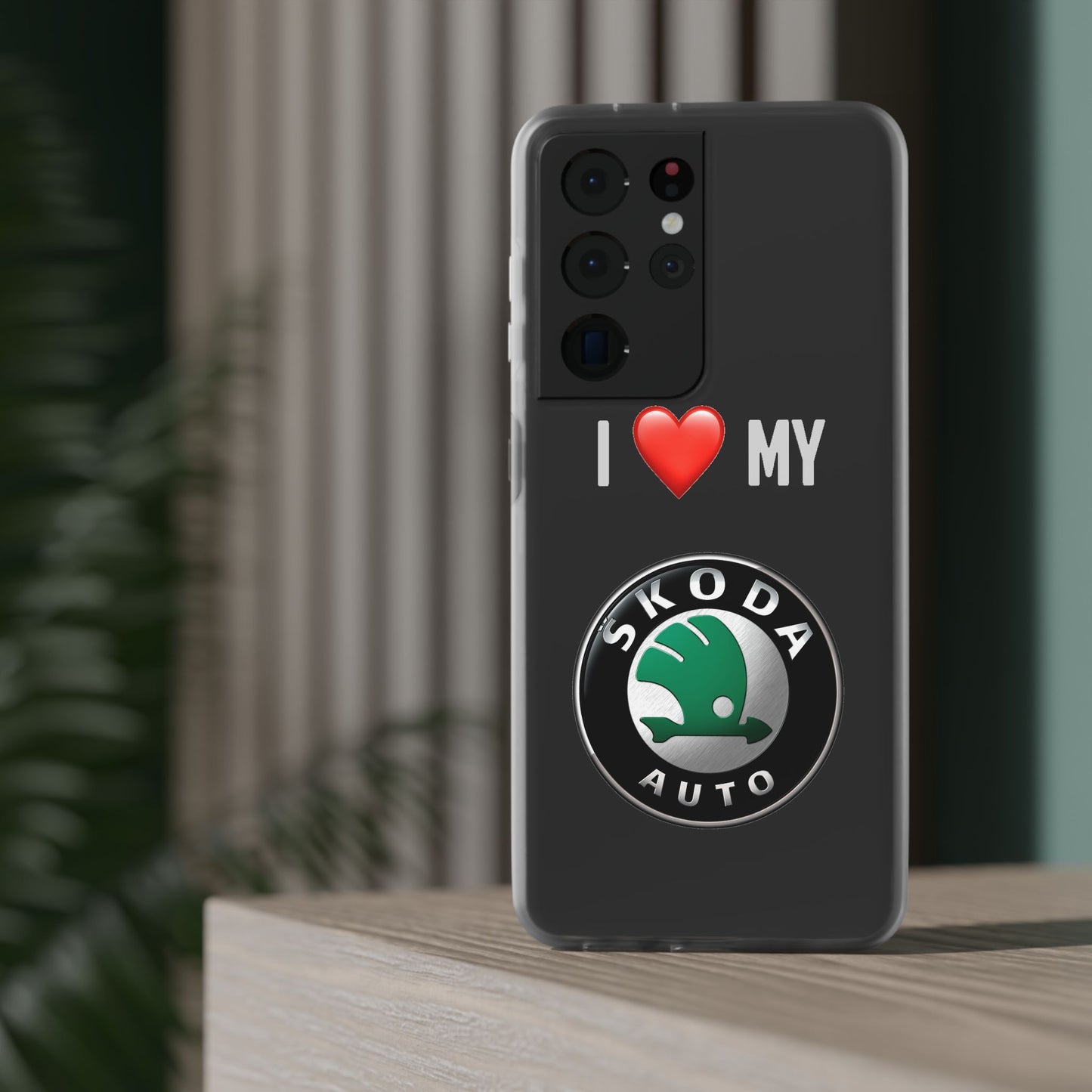 Skoda Phone Case - Flexible And Frosted TPU Plastic I Love My Skoda Phone Case
