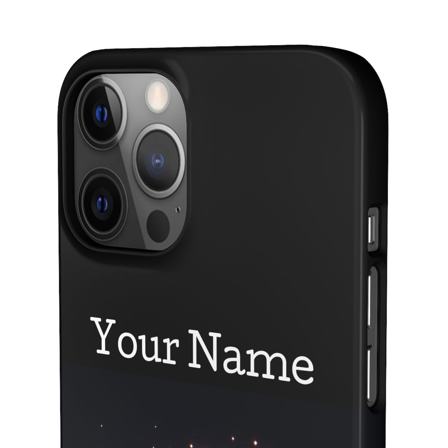 Leo Phone Case - Glossy Black Polycarbonate Snap Case Phone Protection
