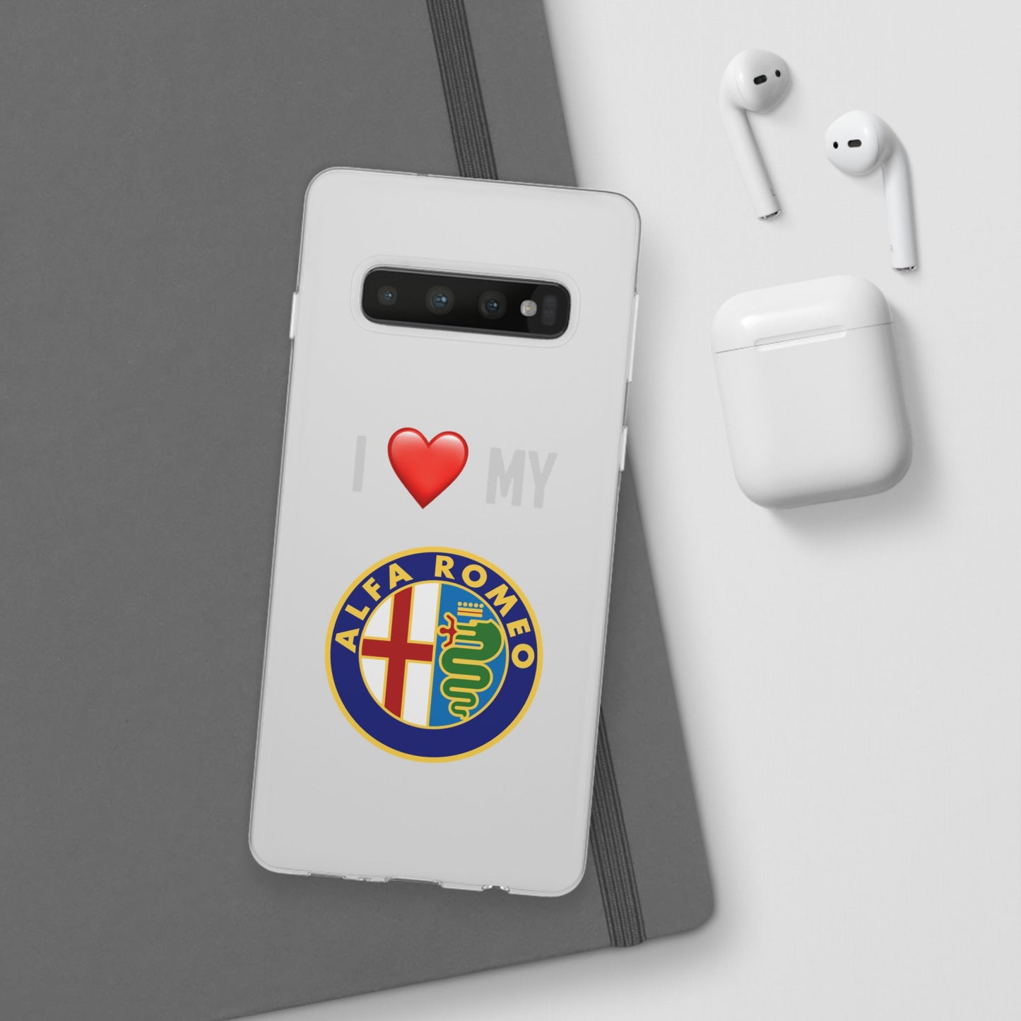Alfa Romeo Phone Case - Flexible And Frosted TPU Plastic I Love My Alfa Romeo Phone Case