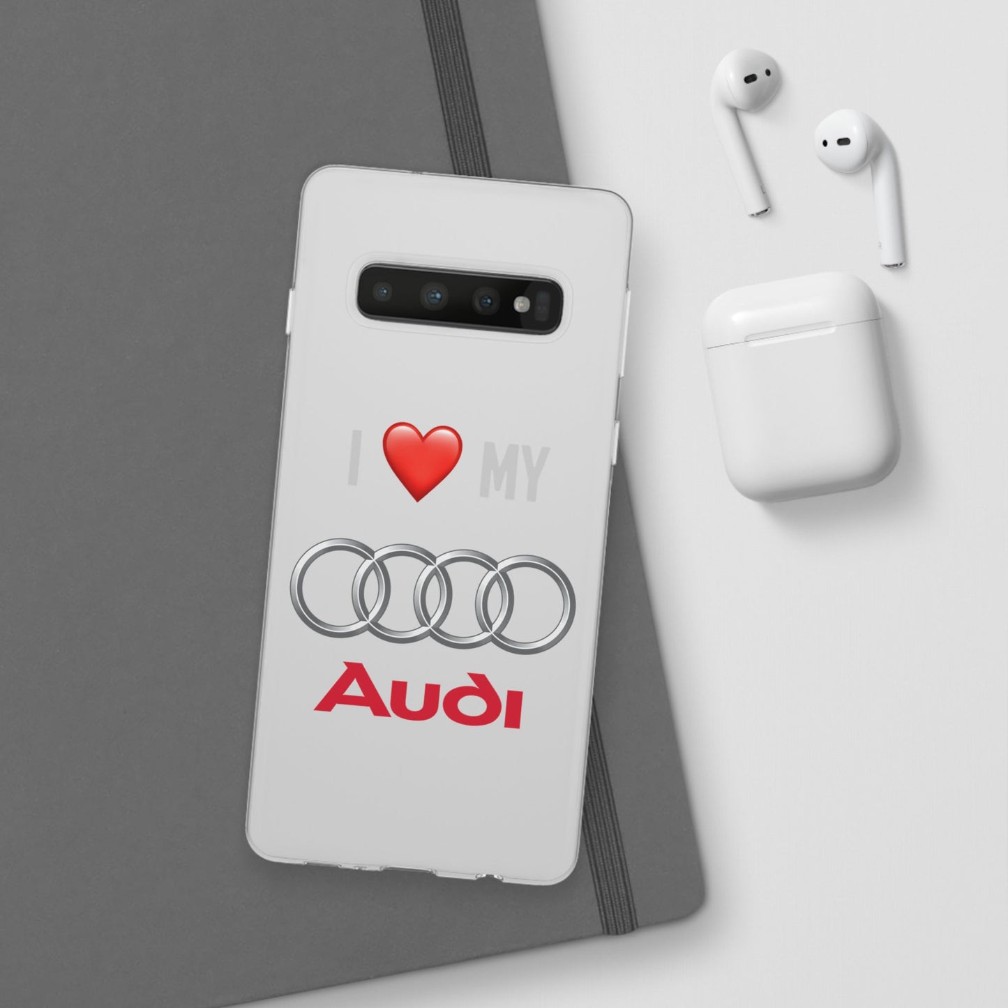 Audi Phone Case - Flexible And Frosted TPU Plastic I Love My Audi Phone Case