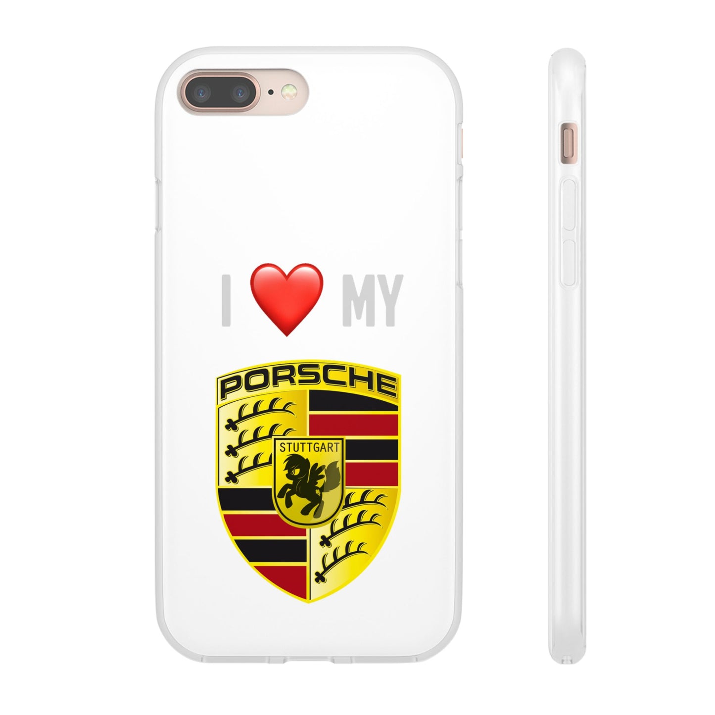 Porsche Phone Case - Flexible And Frosted TPU Plastic I Love My Porsche Phone Case