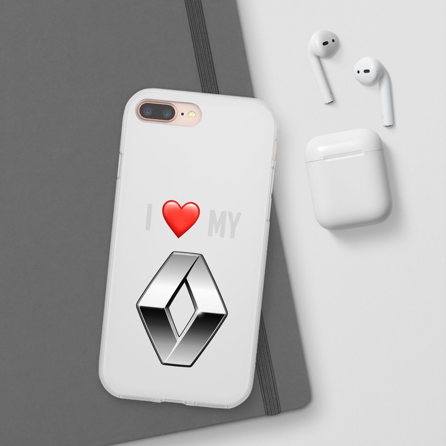 Renault Phone Case - Flexible And Frosted TPU Plastic I Love My Renault Phone Case