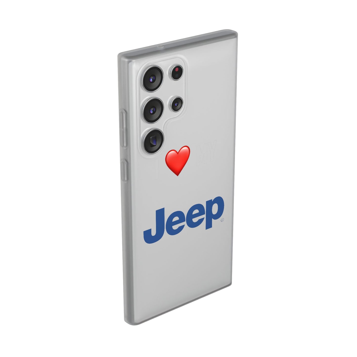 Jeep Phone Case - Flexible And Frosted TPU Plastic I Love My Jeep Phone Case