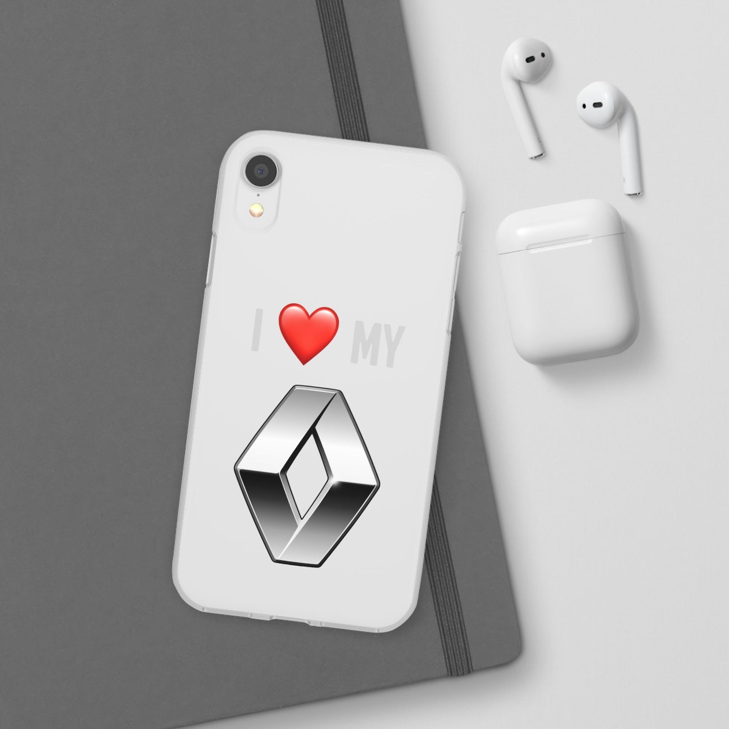 Renault Phone Case - Flexible And Frosted TPU Plastic I Love My Renault Phone Case