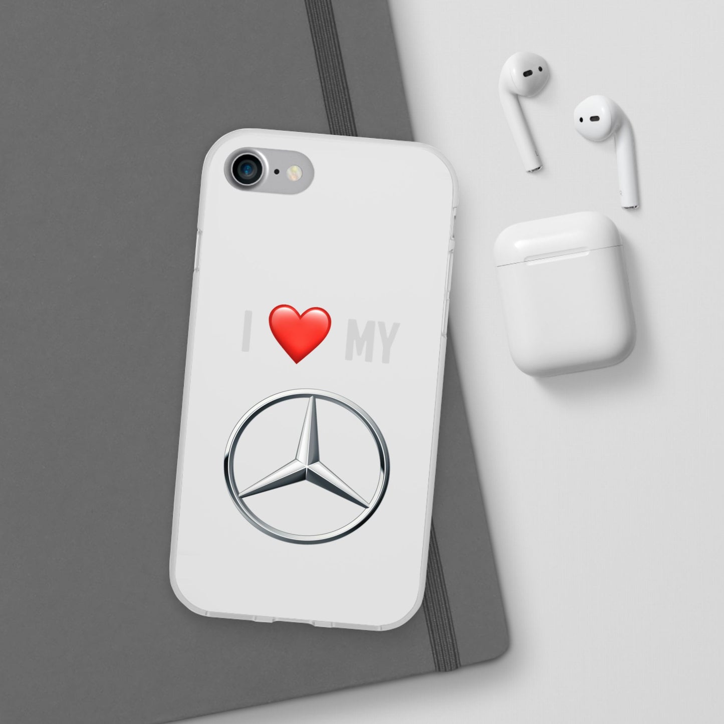 Mercedes Phone Case - Flexible And Frosted TPU Plastic I Love My Mercedes Phone Case