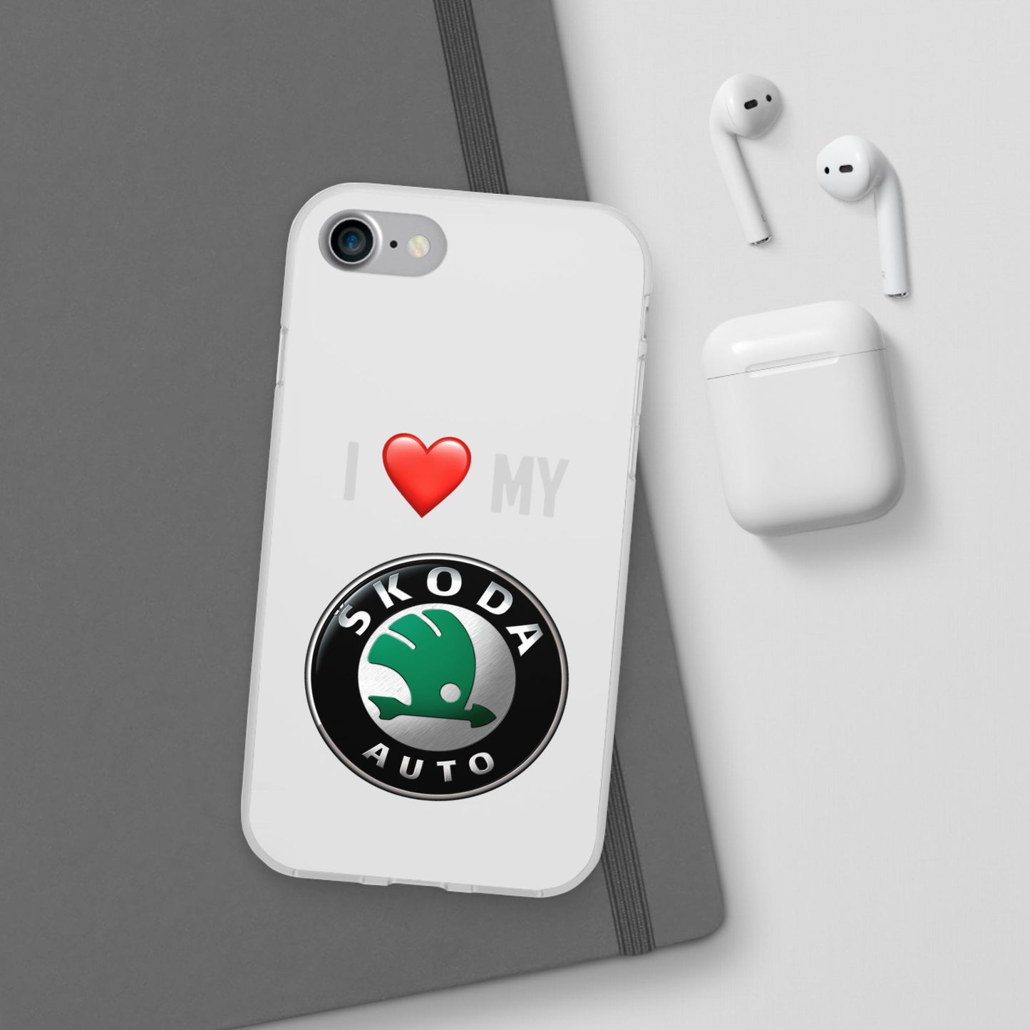 Skoda Phone Case - Flexible And Frosted TPU Plastic I Love My Skoda Phone Case