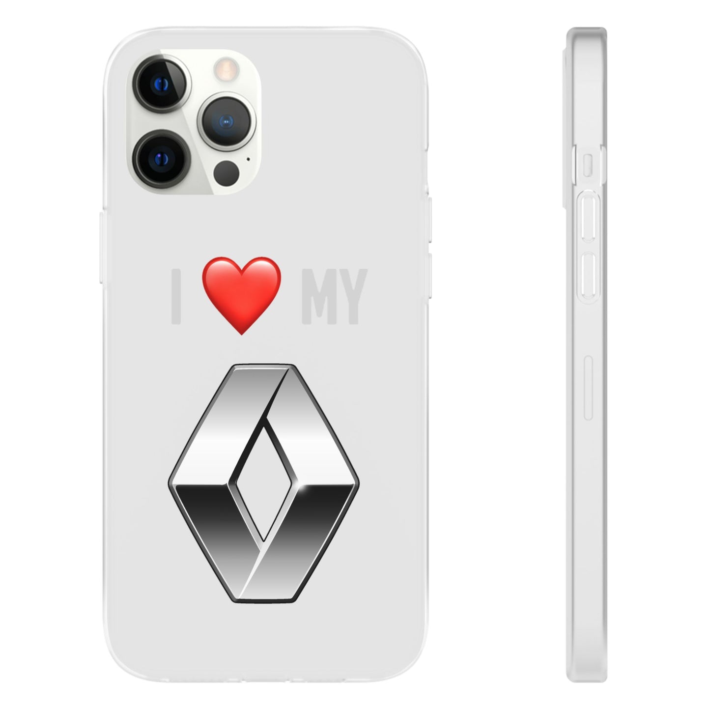Renault Phone Case - Flexible And Frosted TPU Plastic I Love My Renault Phone Case
