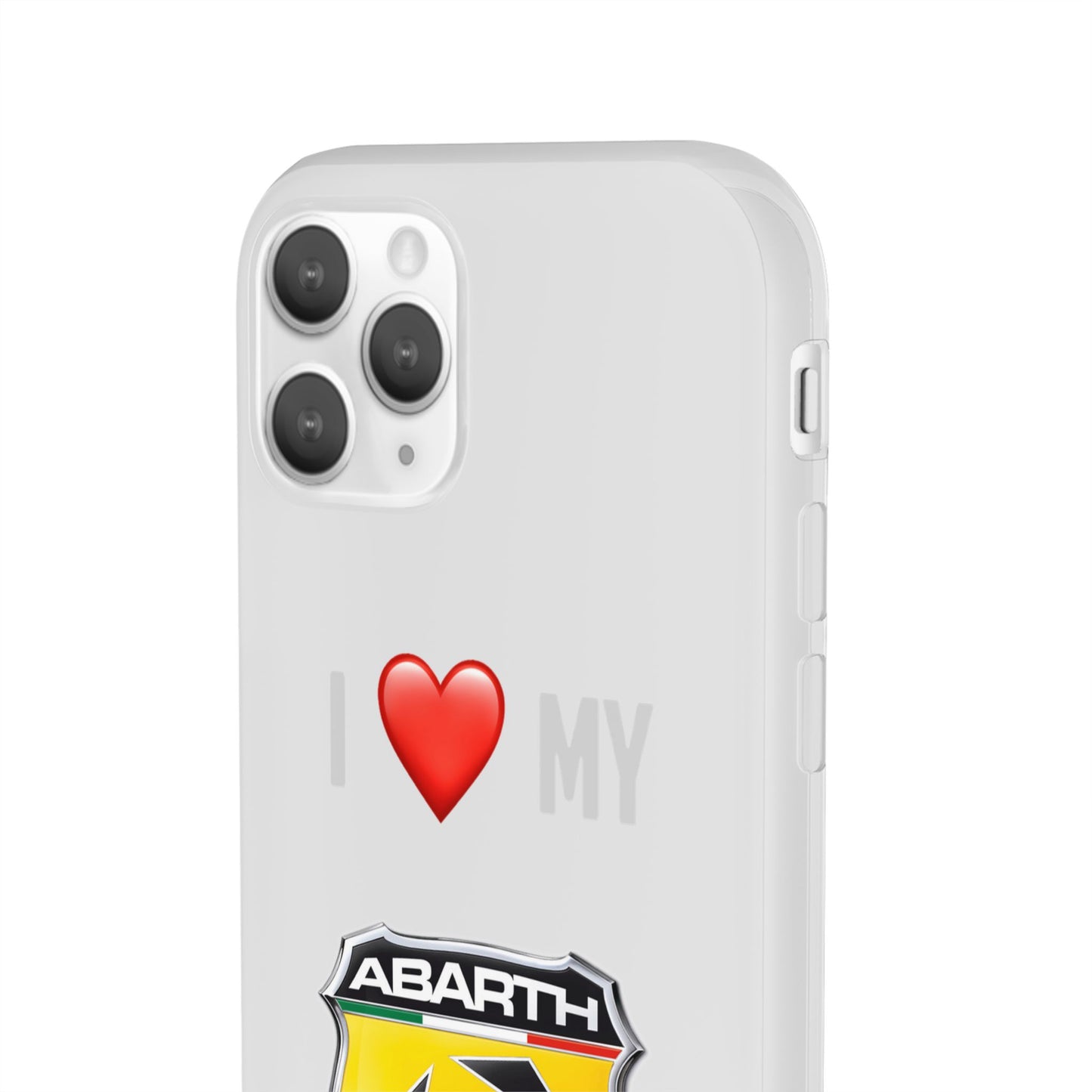 Abarth Phone Case - Flexible And Frosted TPU Plastic I Love My Abarth Phone Case