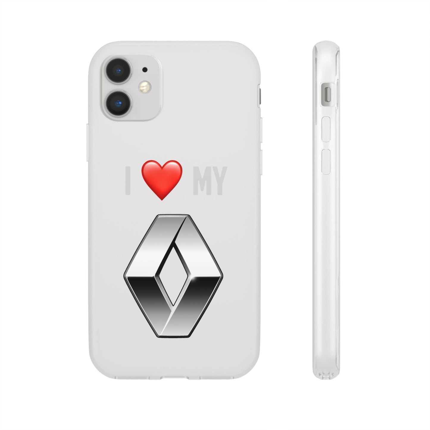 Renault Phone Case - Flexible And Frosted TPU Plastic I Love My Renault Phone Case