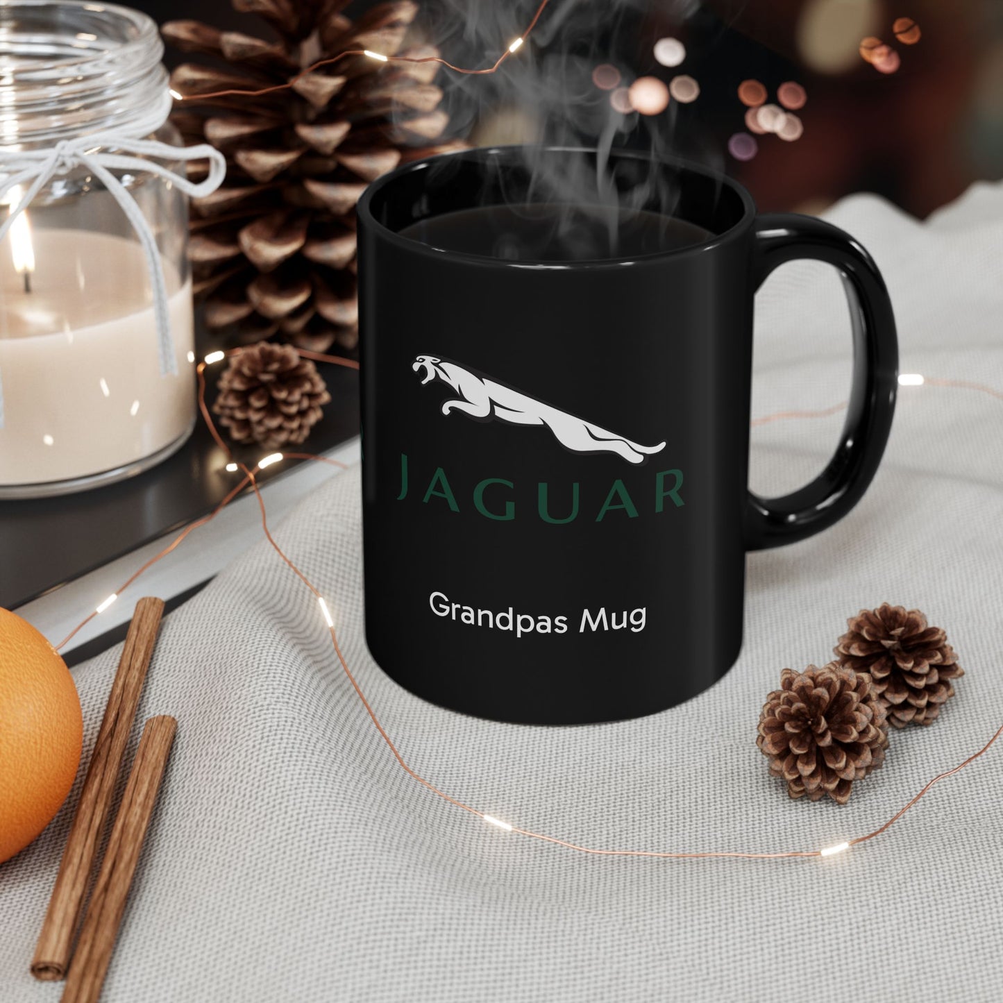Jaguar Mug (With or Without Personalisation) 11oz or 15oz. Perfect Gift