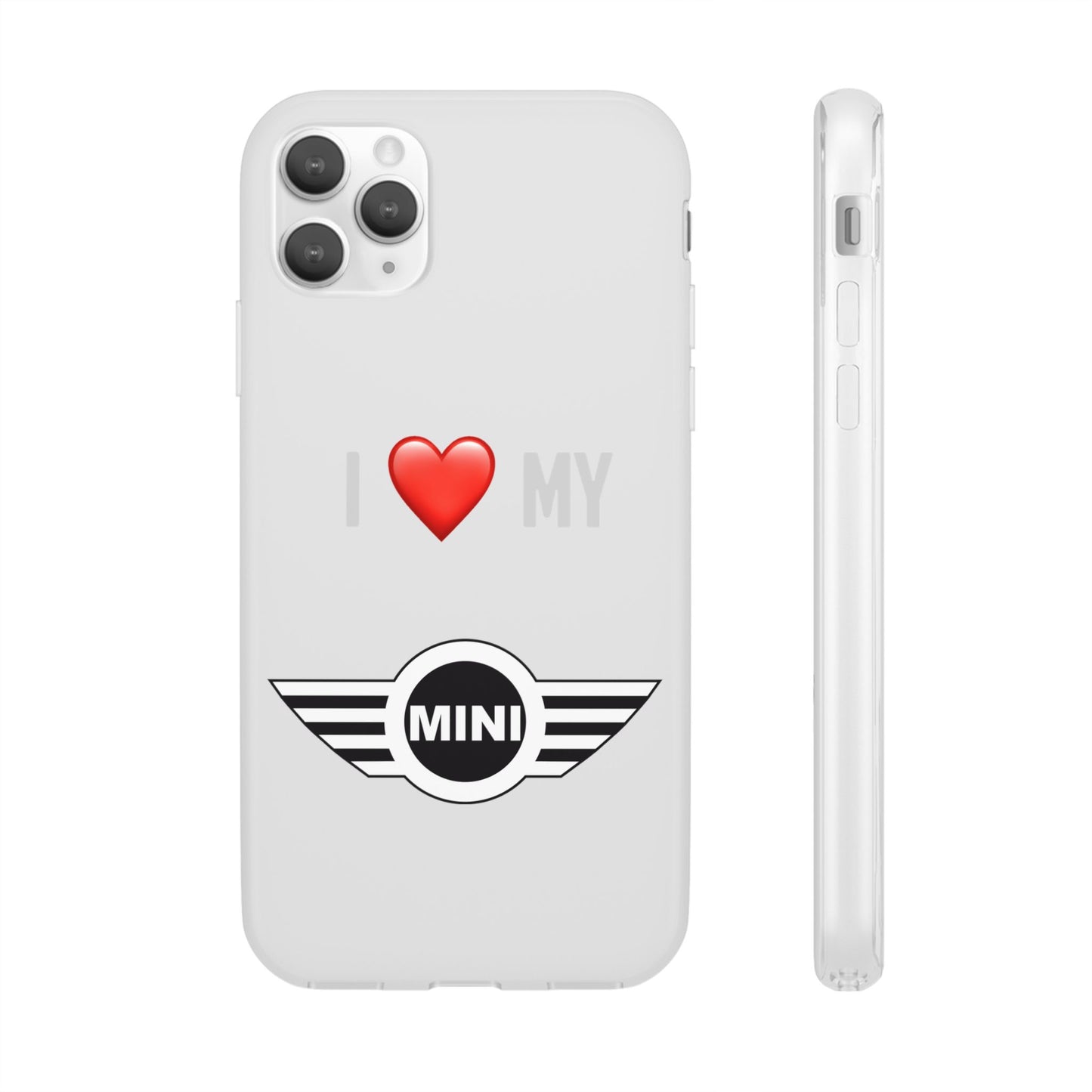 Mini Phone Case - Flexible And Frosted TPU Plastic I Love My Mini Phone Case