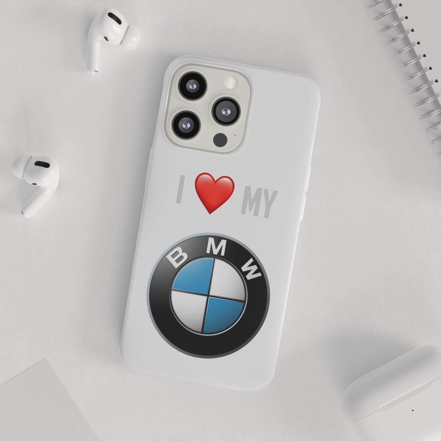 BMW Phone Case - Flexible And Frosted TPU Plastic I Love My BMW Phone Case