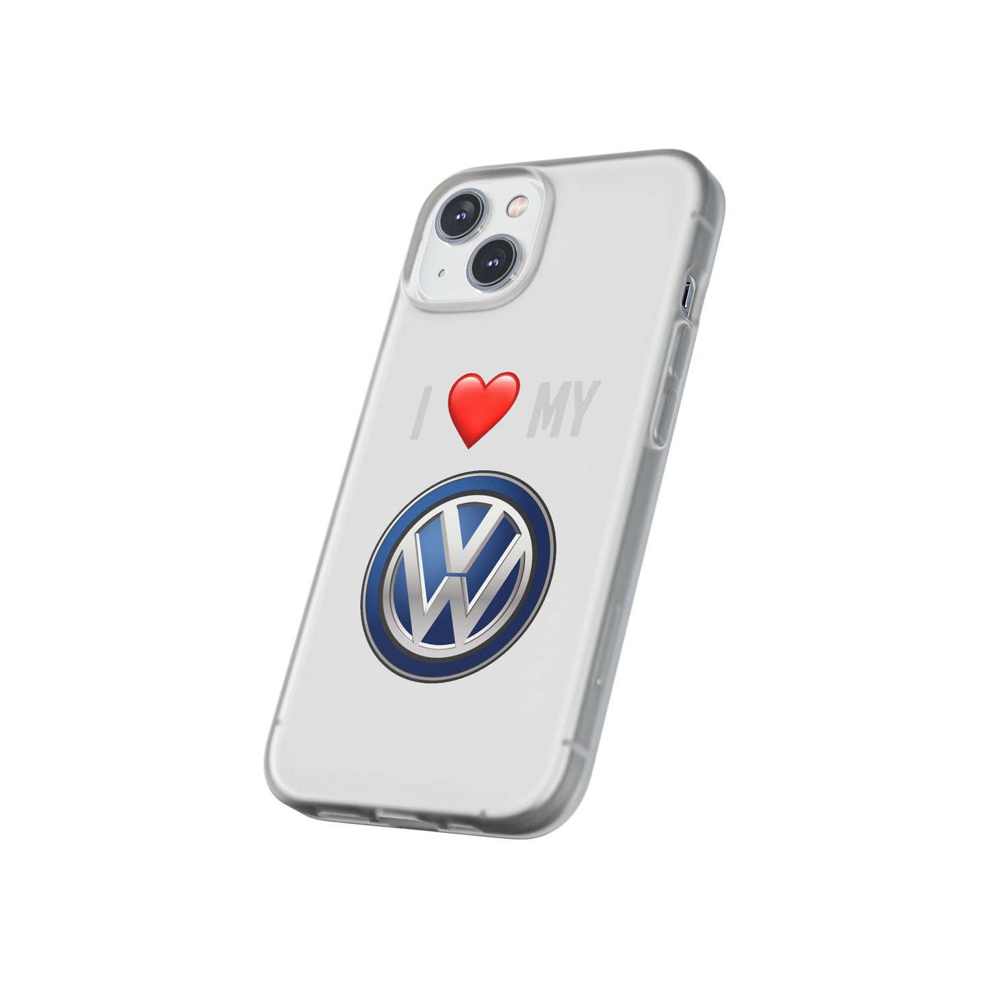 Volkswagen Phone Case - Flexible And Frosted TPU Plastic I Love My Volkswagen Phone Case