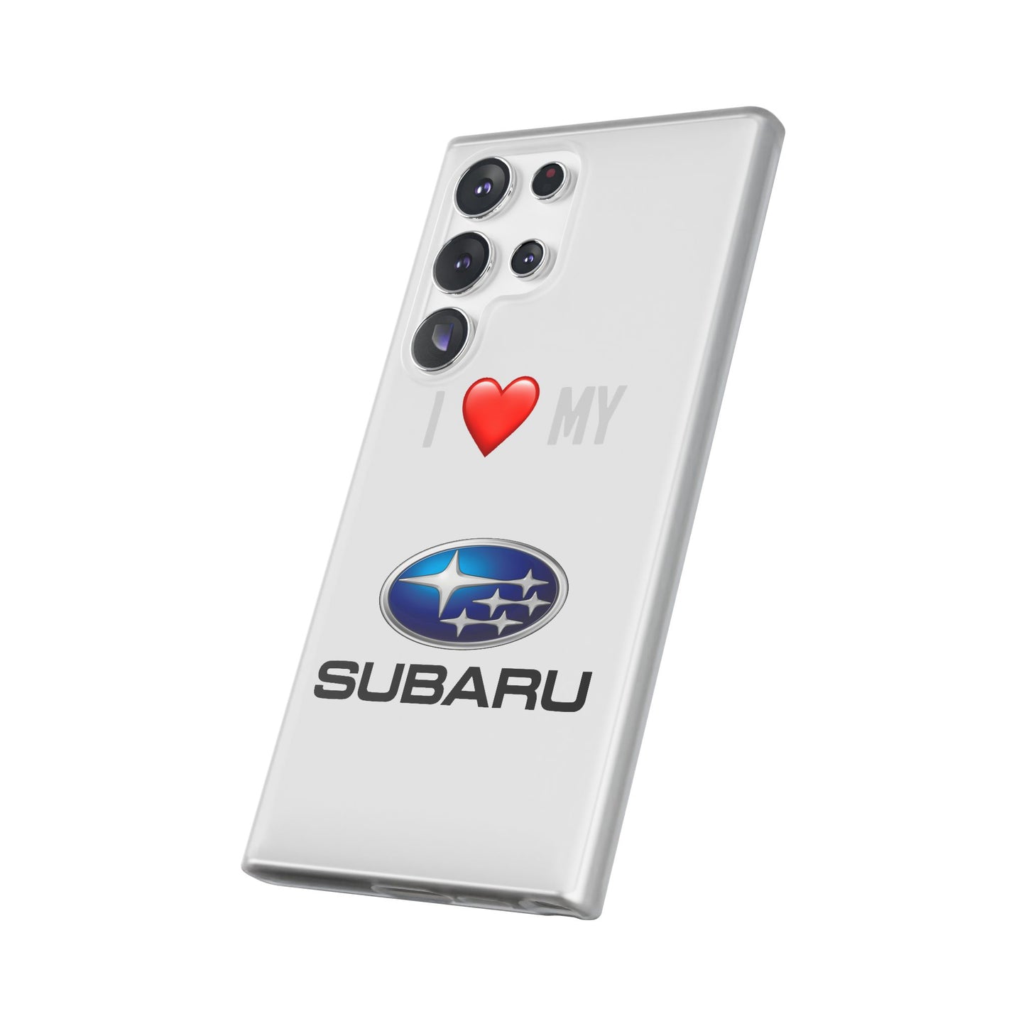 Subaru Phone Case - Flexible And Frosted TPU Plastic I Love My Subaru Phone Case