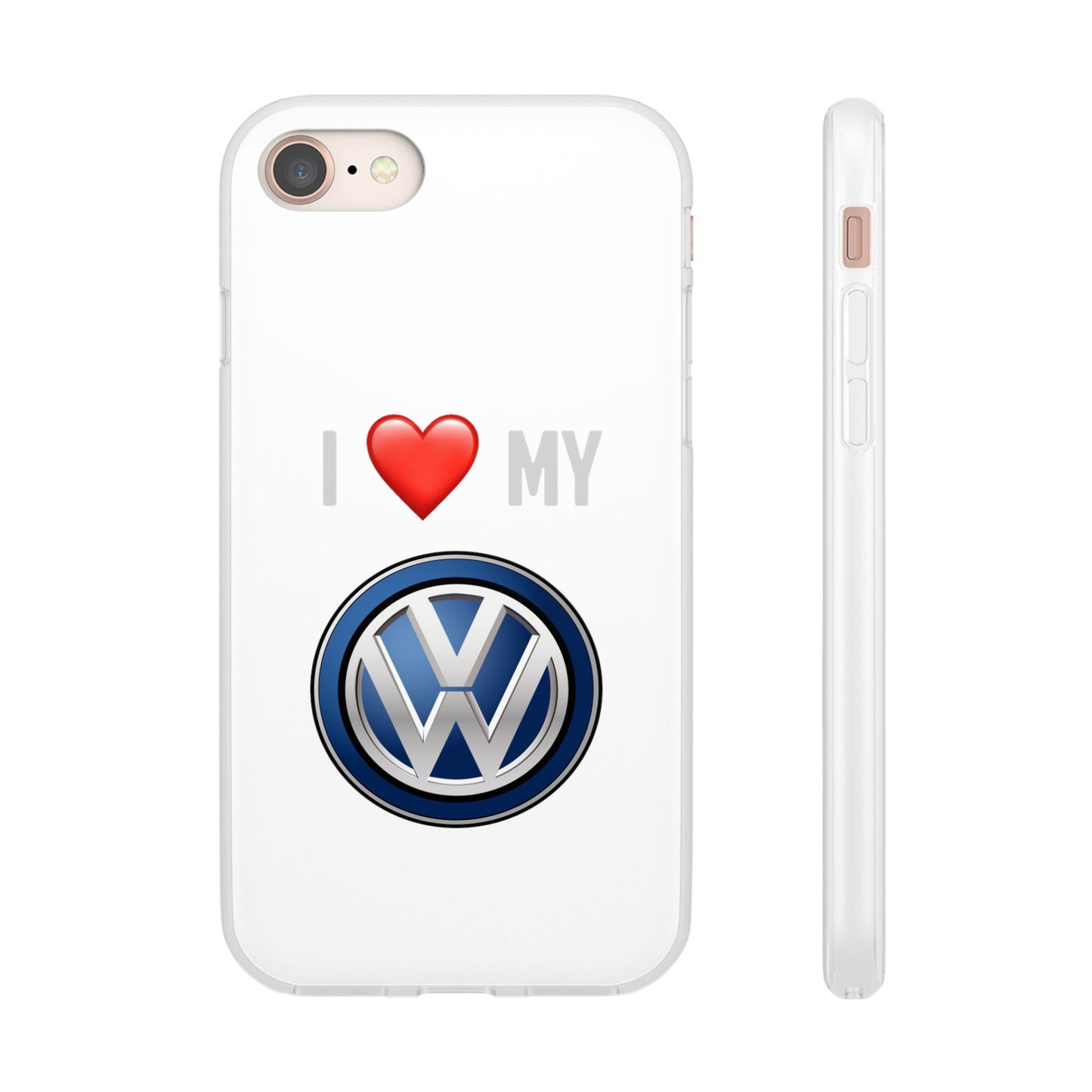 Volkswagen Phone Case - Flexible And Frosted TPU Plastic I Love My Volkswagen Phone Case