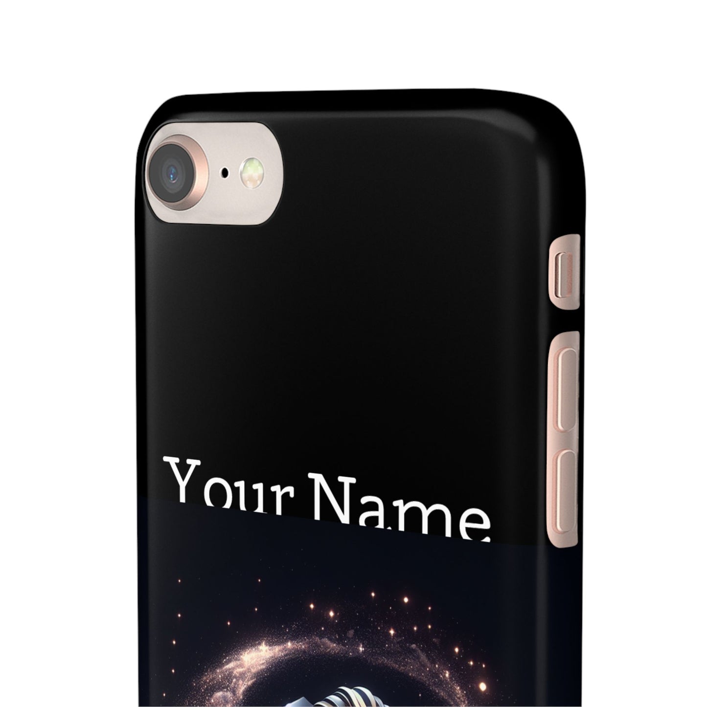Leo Phone Case - Glossy Black Polycarbonate Snap Case Phone Protection