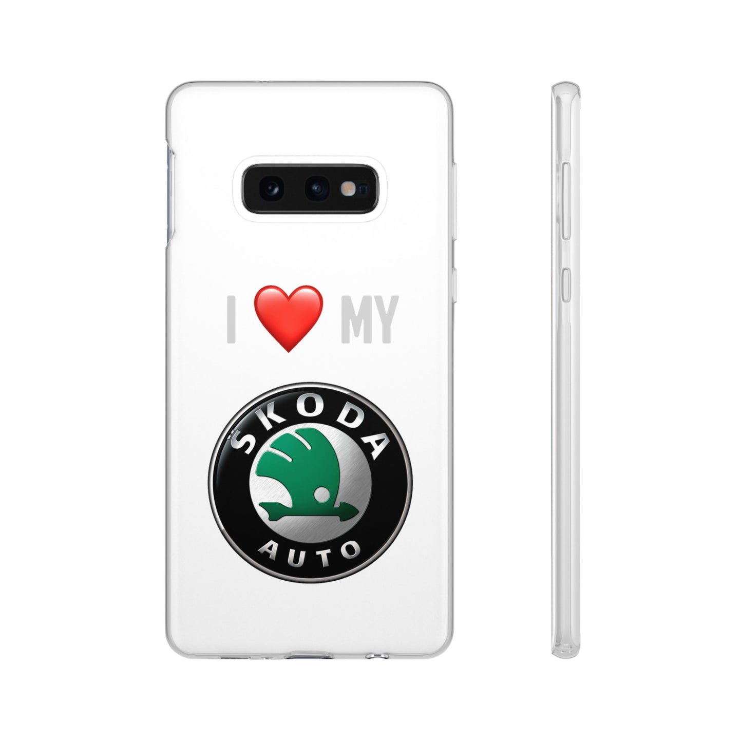 Skoda Phone Case - Flexible And Frosted TPU Plastic I Love My Skoda Phone Case