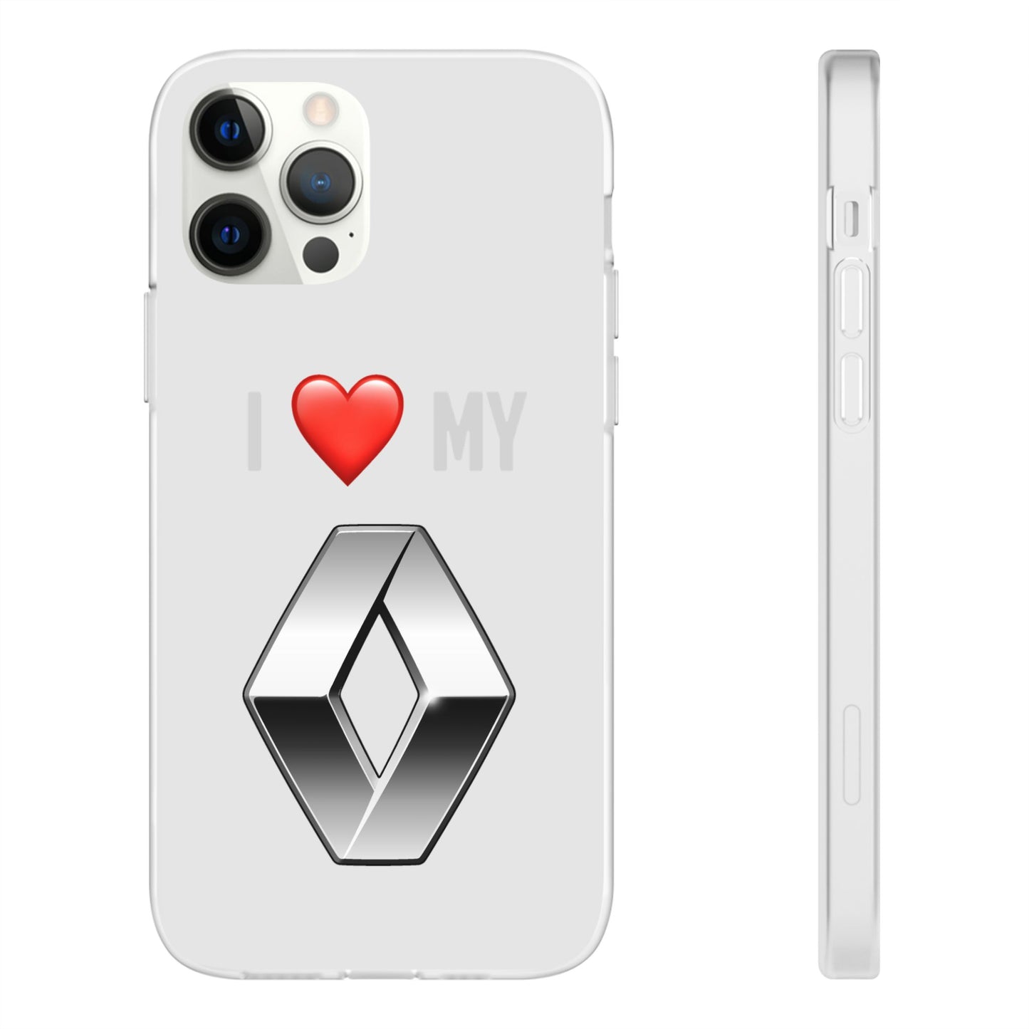 Renault Phone Case - Flexible And Frosted TPU Plastic I Love My Renault Phone Case