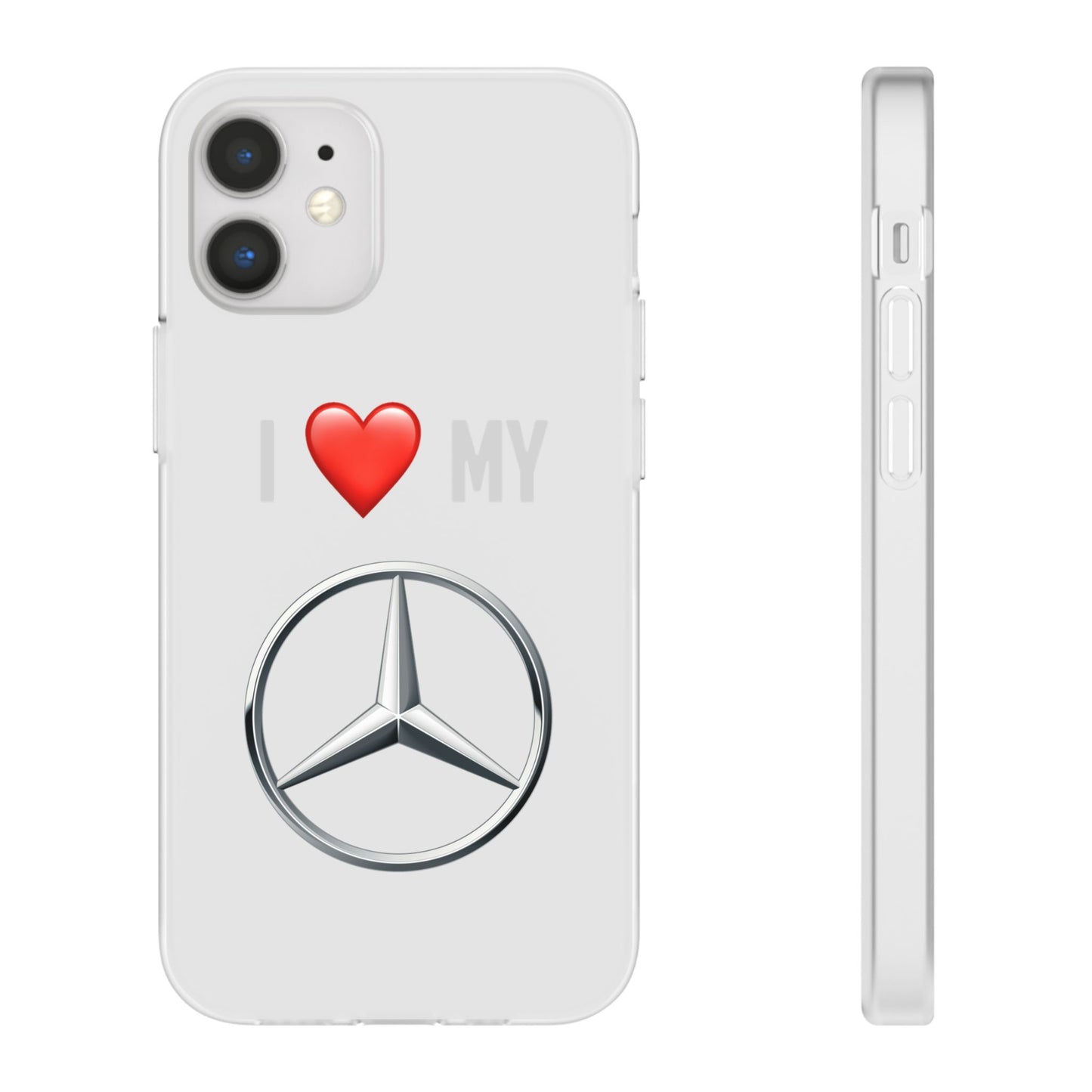 Mercedes Phone Case - Flexible And Frosted TPU Plastic I Love My Mercedes Phone Case