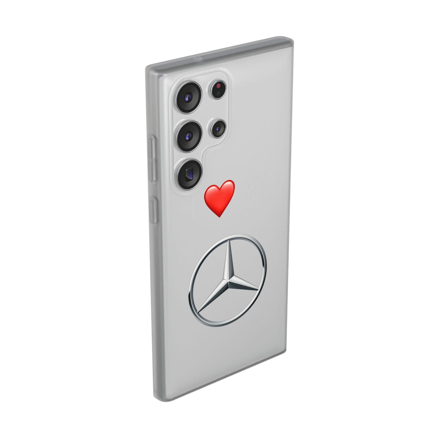 Mercedes Phone Case - Flexible And Frosted TPU Plastic I Love My Mercedes Phone Case