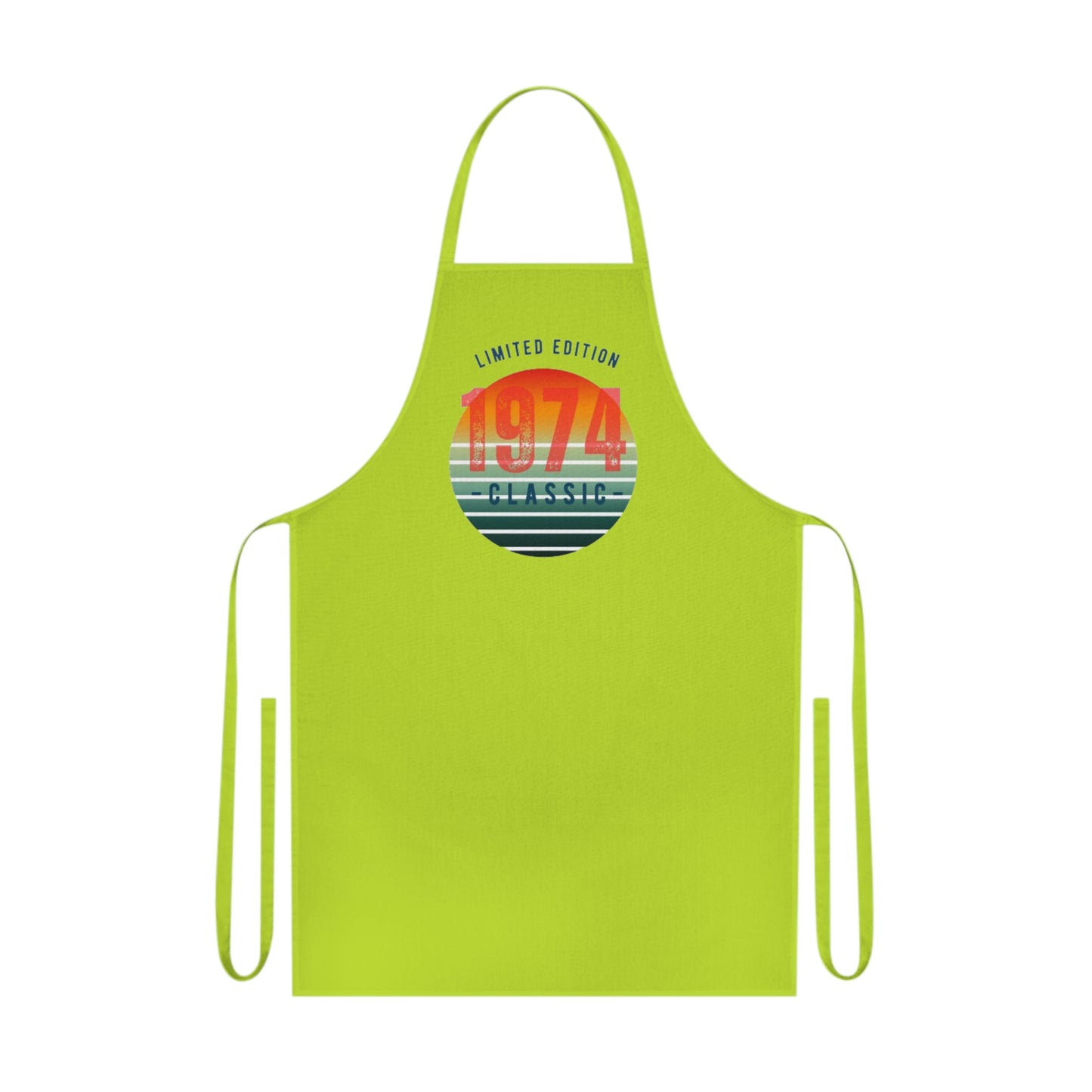 Personalised Custom Limited Edition 1974 Cotton Apron