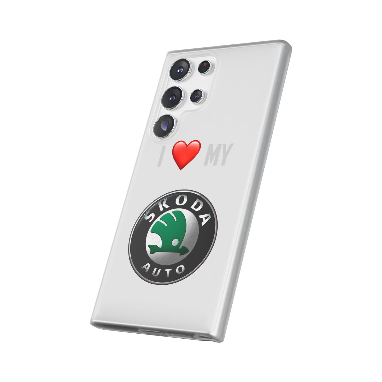Skoda Phone Case - Flexible And Frosted TPU Plastic I Love My Skoda Phone Case