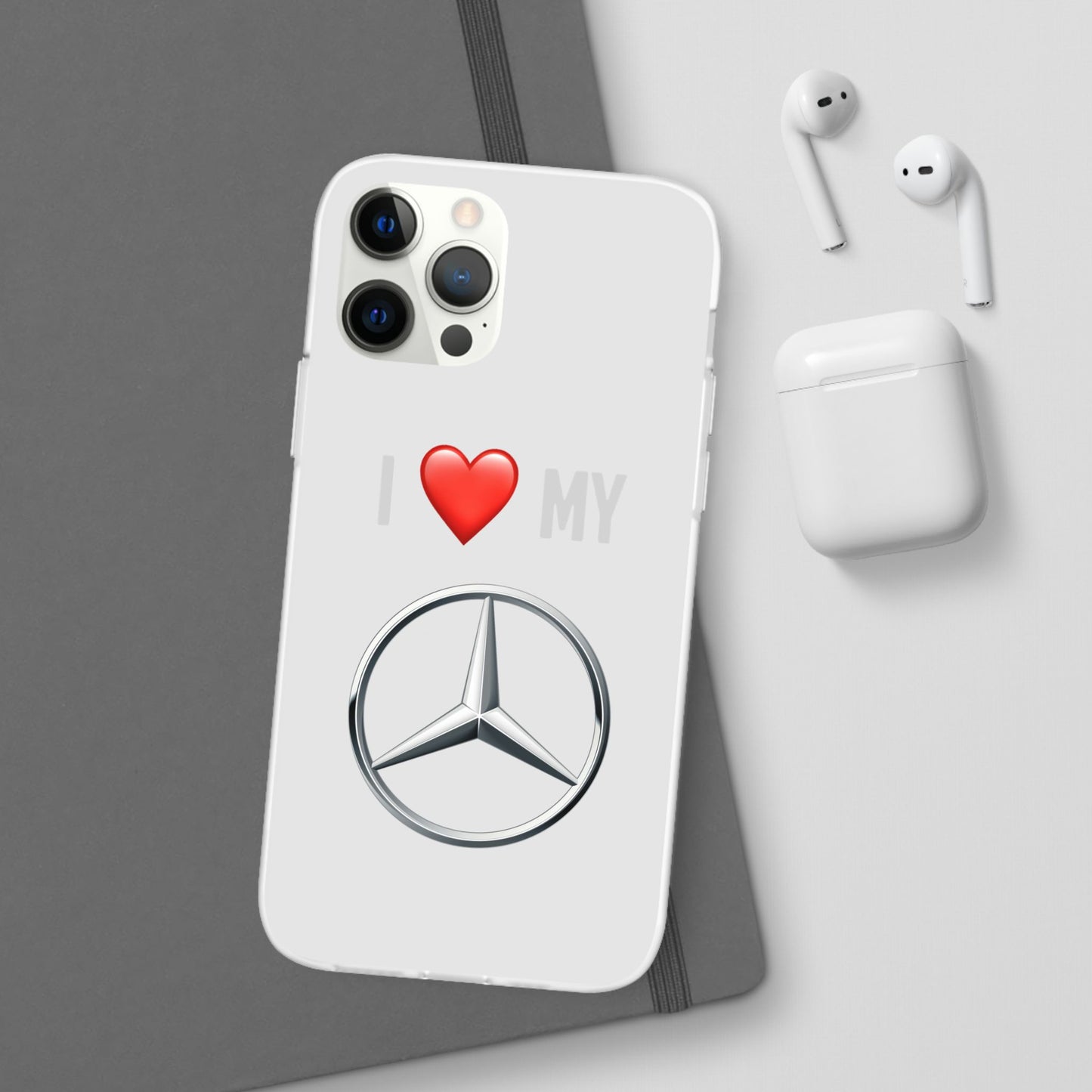 Mercedes Phone Case - Flexible And Frosted TPU Plastic I Love My Mercedes Phone Case