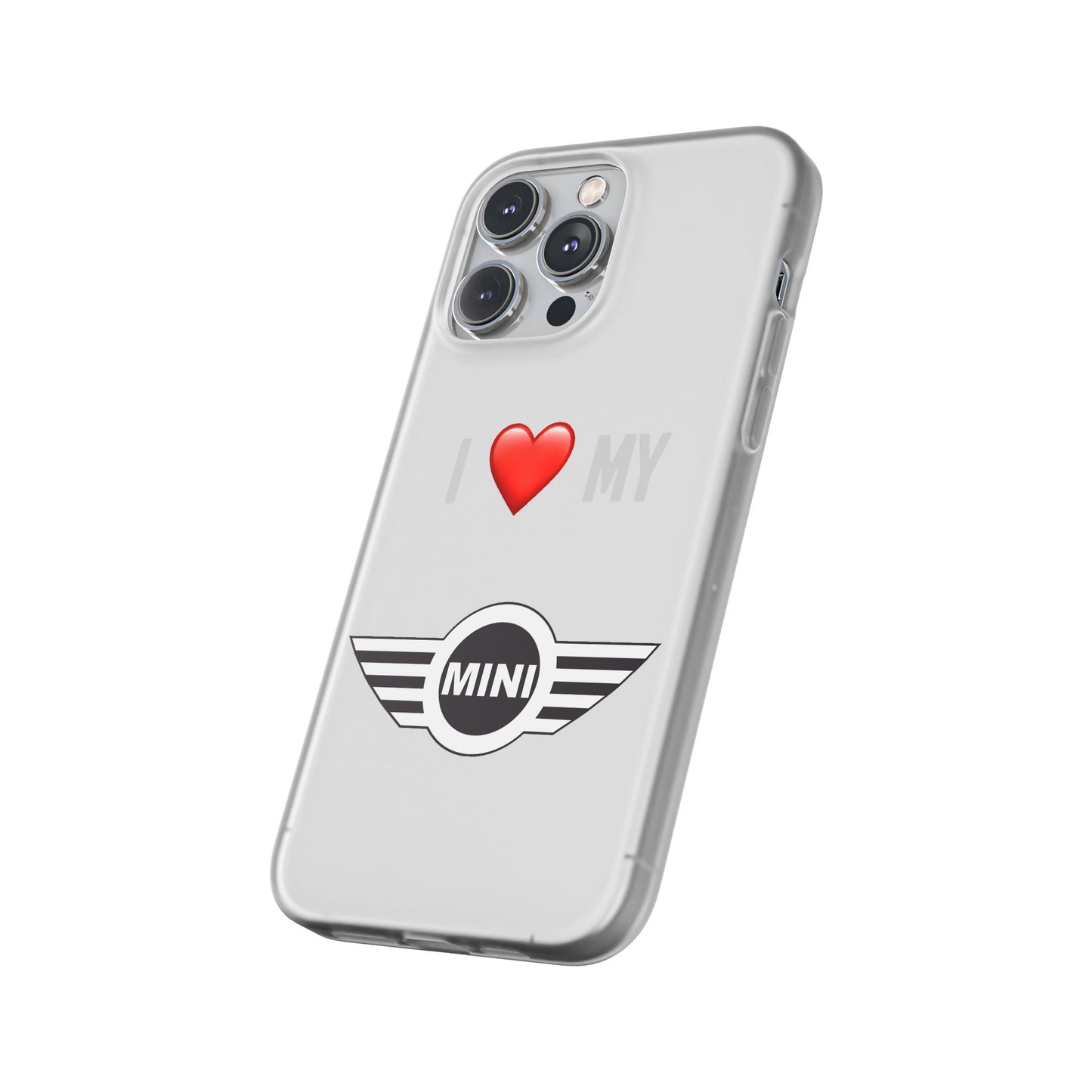 Mini Phone Case - Flexible And Frosted TPU Plastic I Love My Mini Phone Case