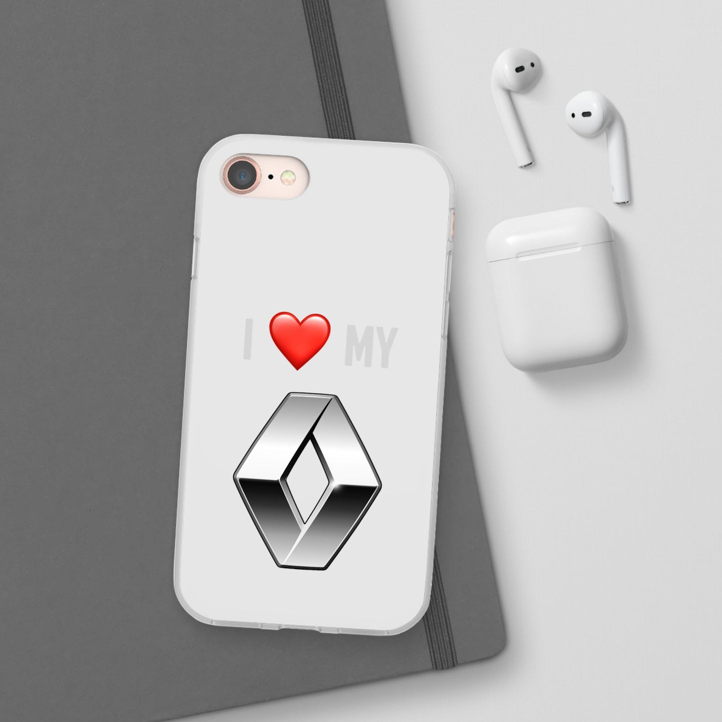 Renault Phone Case - Flexible And Frosted TPU Plastic I Love My Renault Phone Case